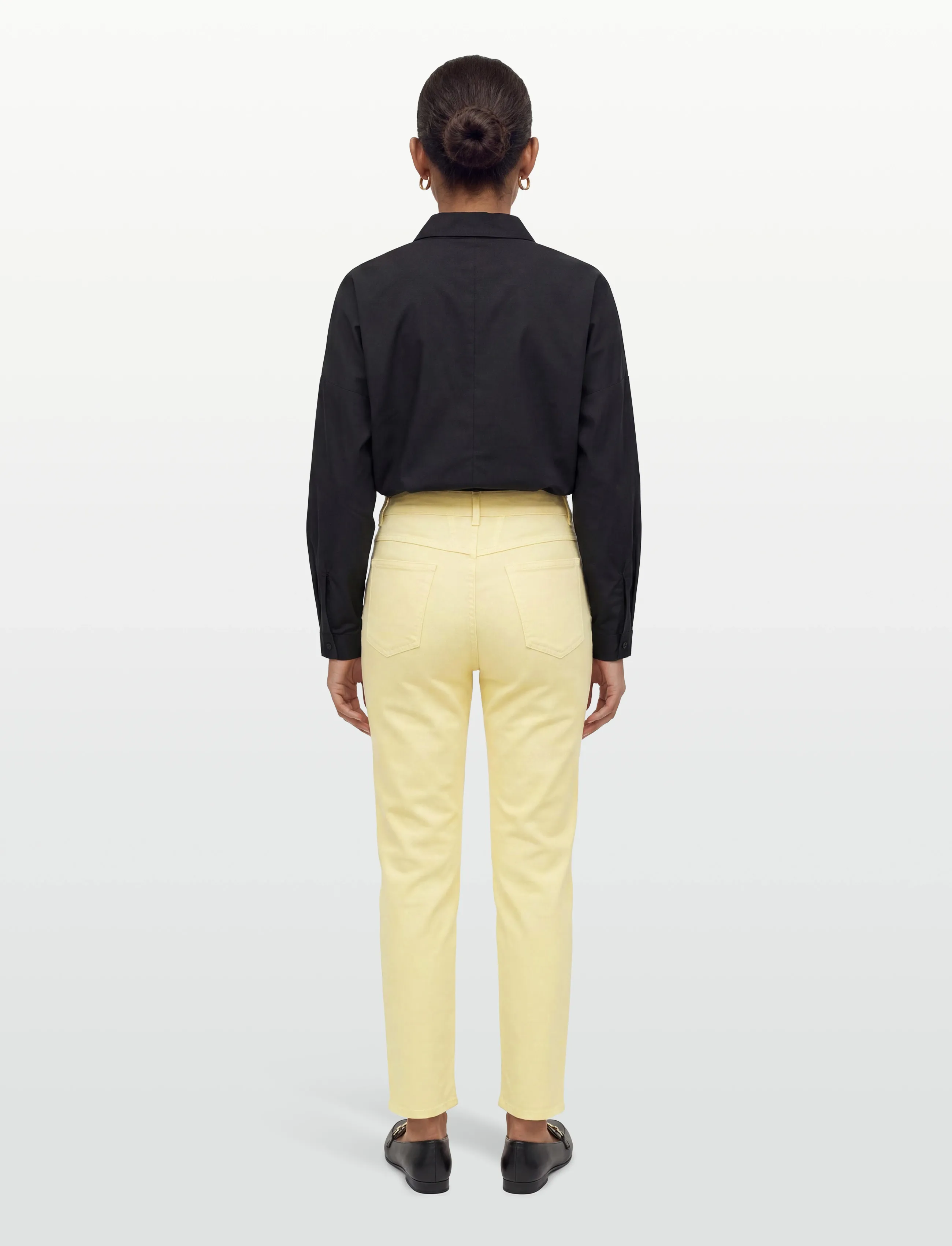 Closed - PEDAL PUSHER PANTS - chino püksid - yellow orchid - 4