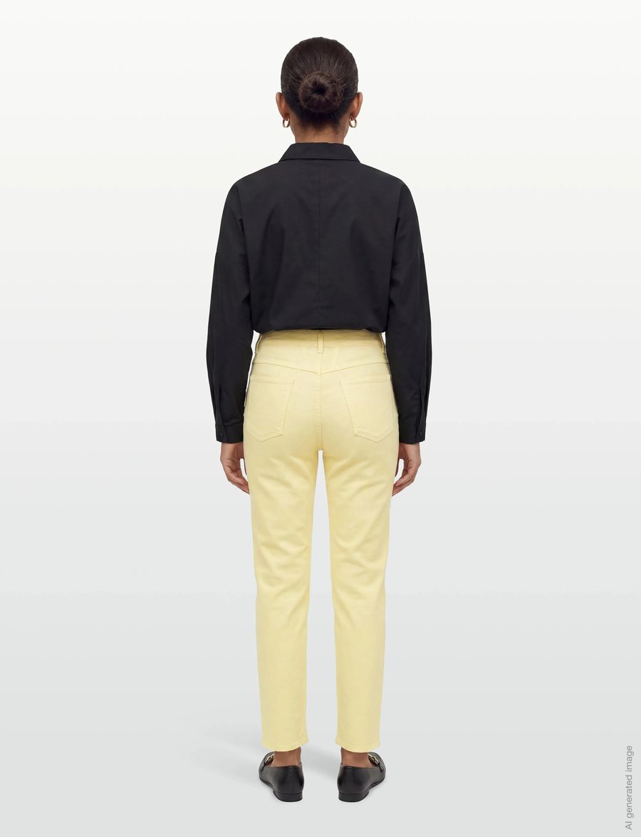 Closed - PEDAL PUSHER PANTS - chino püksid - yellow orchid - 4