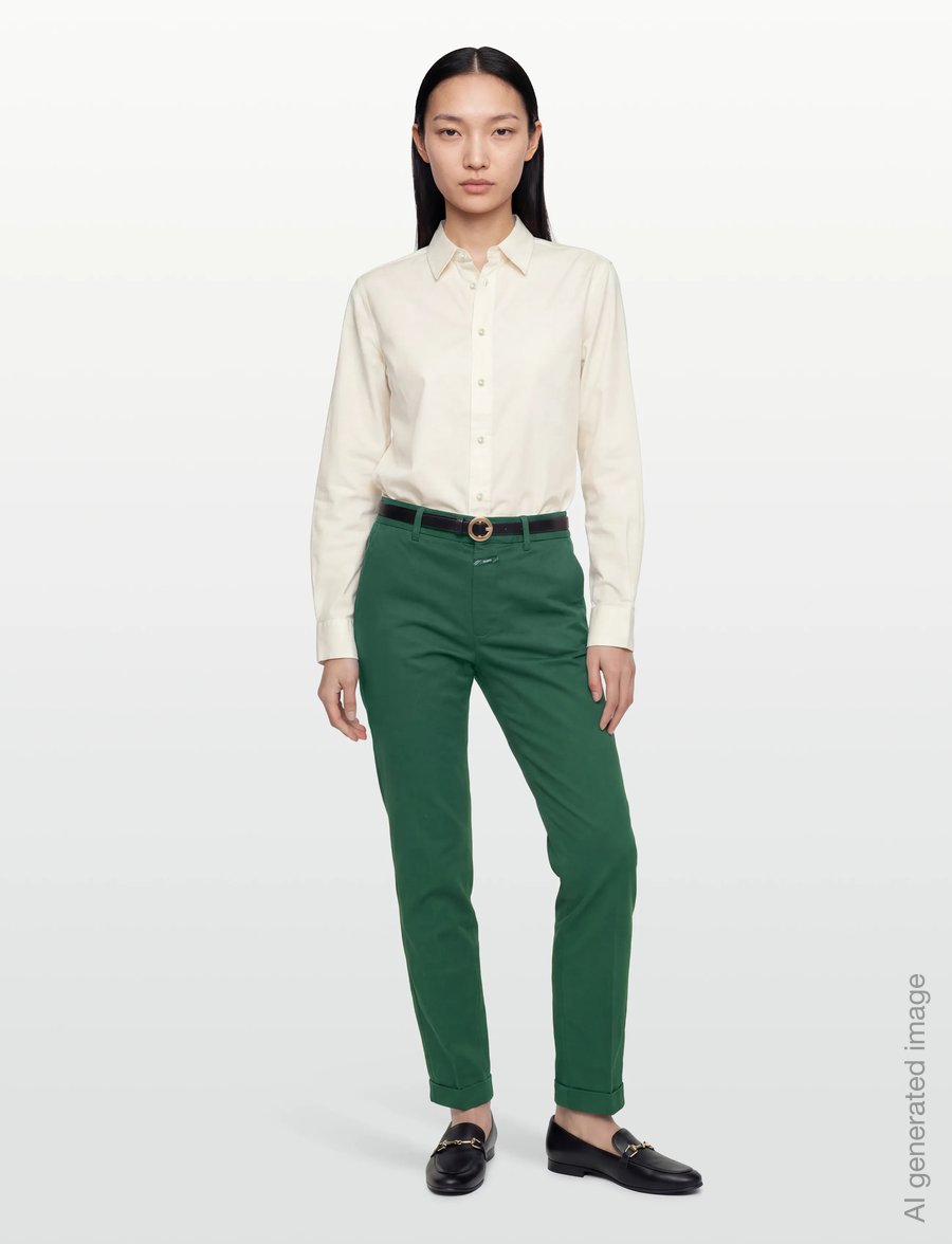 Closed - AUCKLEY PANTS - chinos - fern green - 0