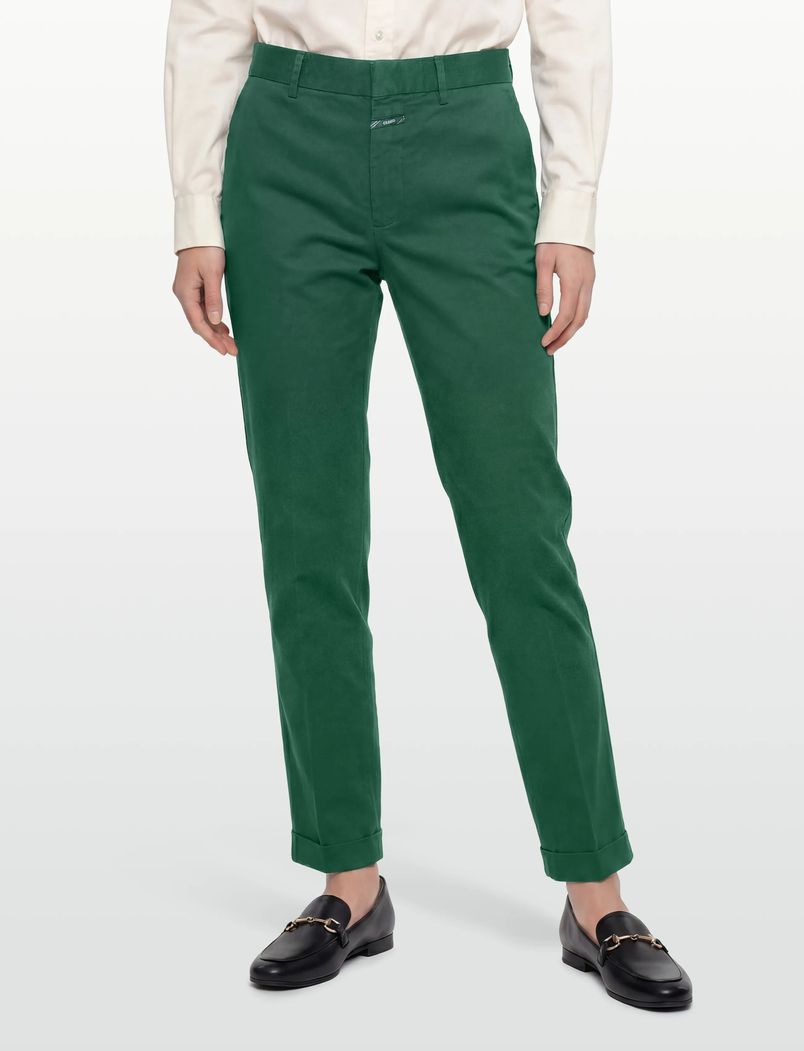 Closed - AUCKLEY PANTS - chino püksid - fern green - 3