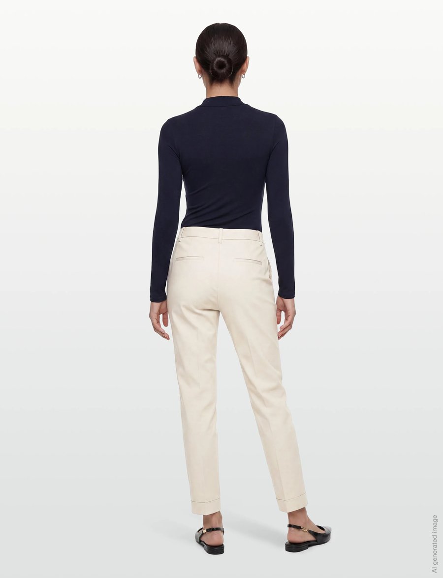 Closed - AUCKLEY PANTS - chino püksid - platinum white - 4
