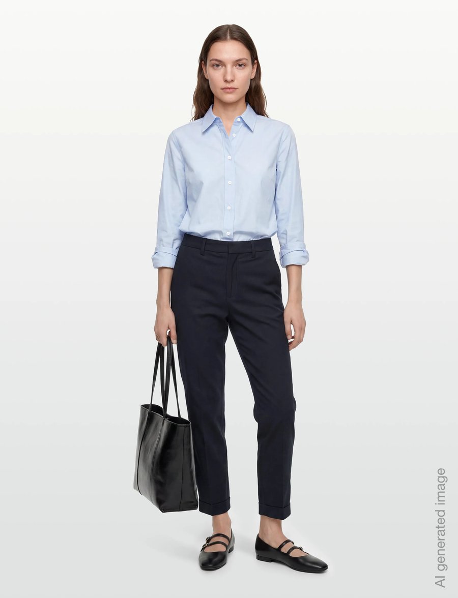 Closed - AUCKLEY PANTS - sérsniðnar buxur - dark night - 0