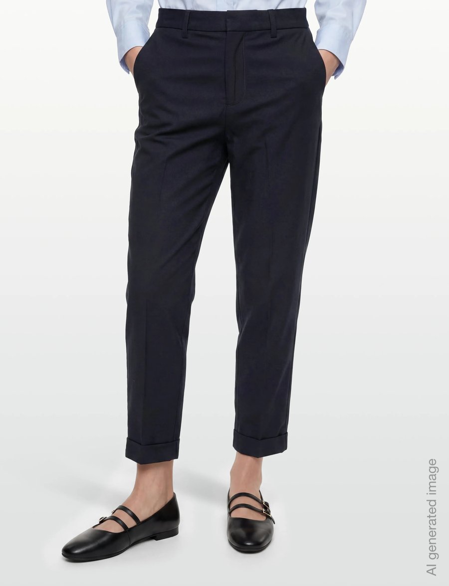 Closed - AUCKLEY PANTS - sérsniðnar buxur - dark night - 3