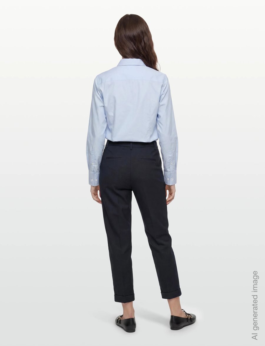 Closed - AUCKLEY PANTS - sérsniðnar buxur - dark night - 4
