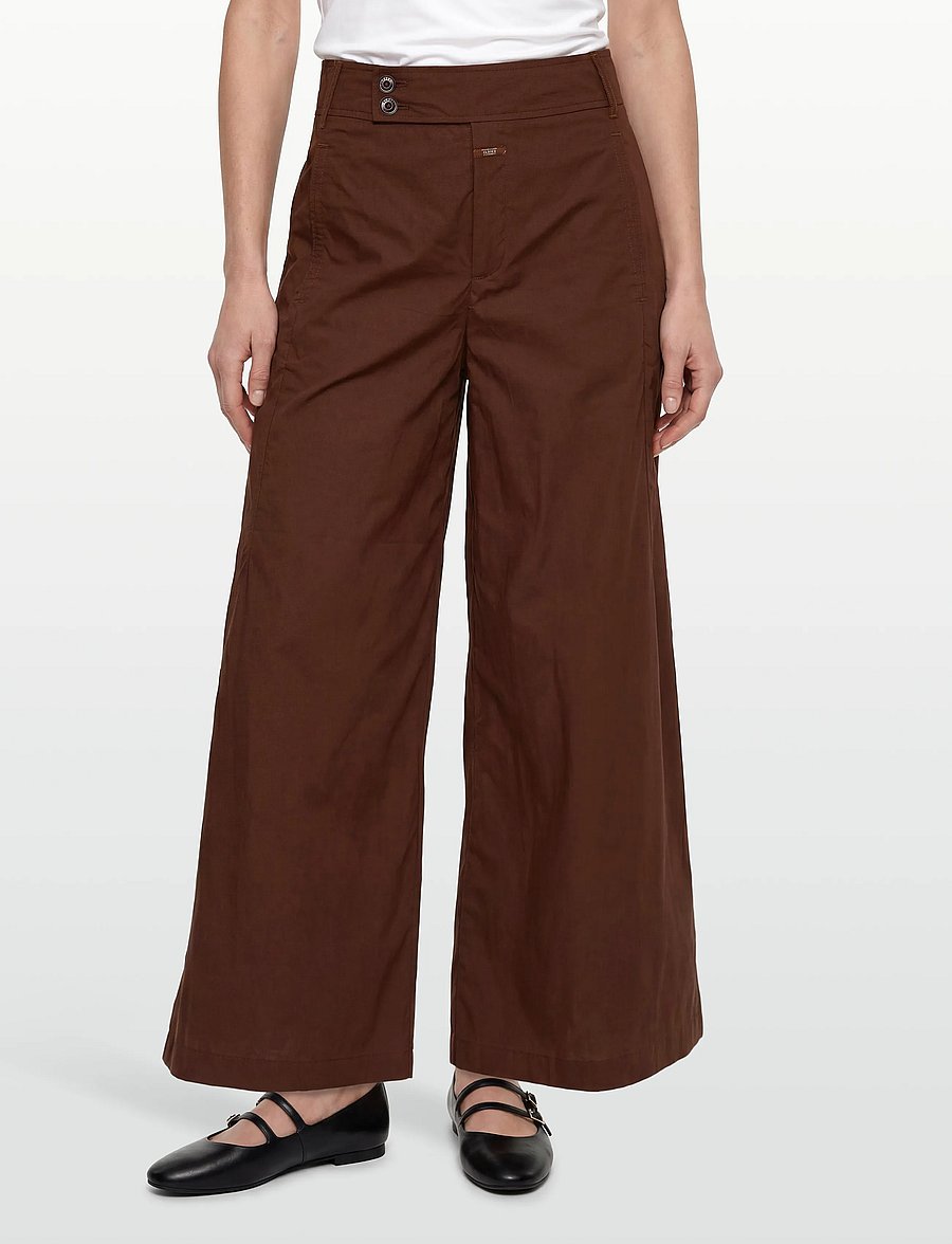 Closed - WOMEN LUNA PANTS BRAZIL NUT - laia säärega püksid - brazil nut - 3