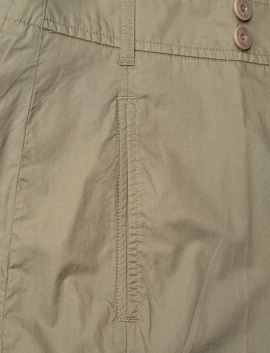 Closed - WOMEN LUNA PANTS OLIVE GREEN - hosen mit weitem bein - olive green - 5