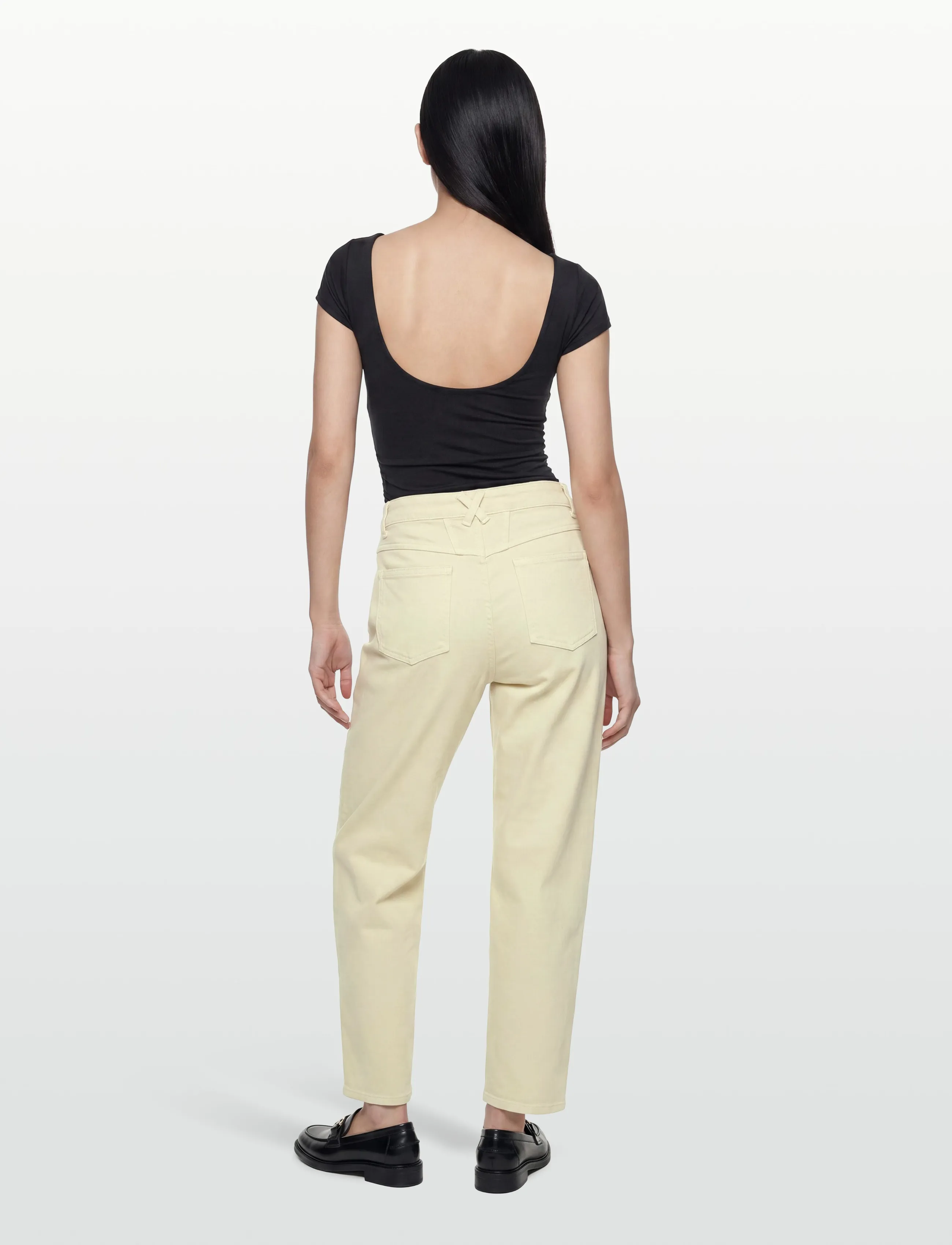 Closed - PEARL JEANS LIGHT MOSS GREEN - mom jeans - light moss green - 4