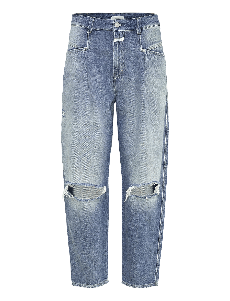 Closed - STYLE NAME PEARL JEANS MID BLUE - hosen mit weitem bein - mid blue - 1