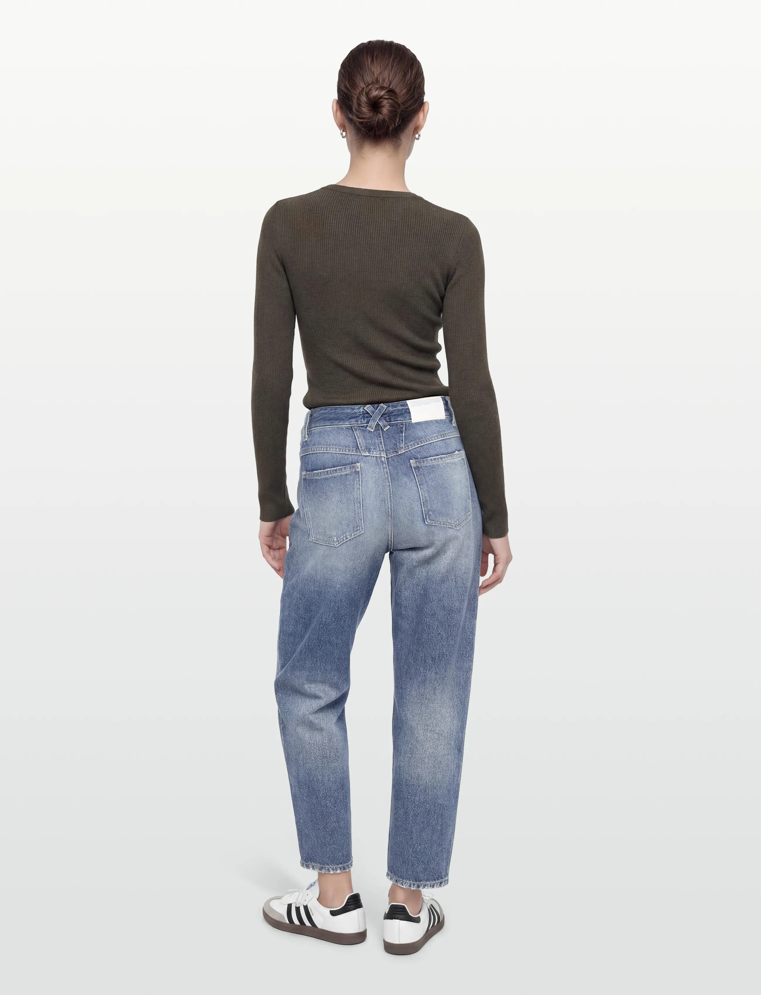 Closed - STYLE NAME PEARL JEANS MID BLUE - hosen mit weitem bein - mid blue - 4