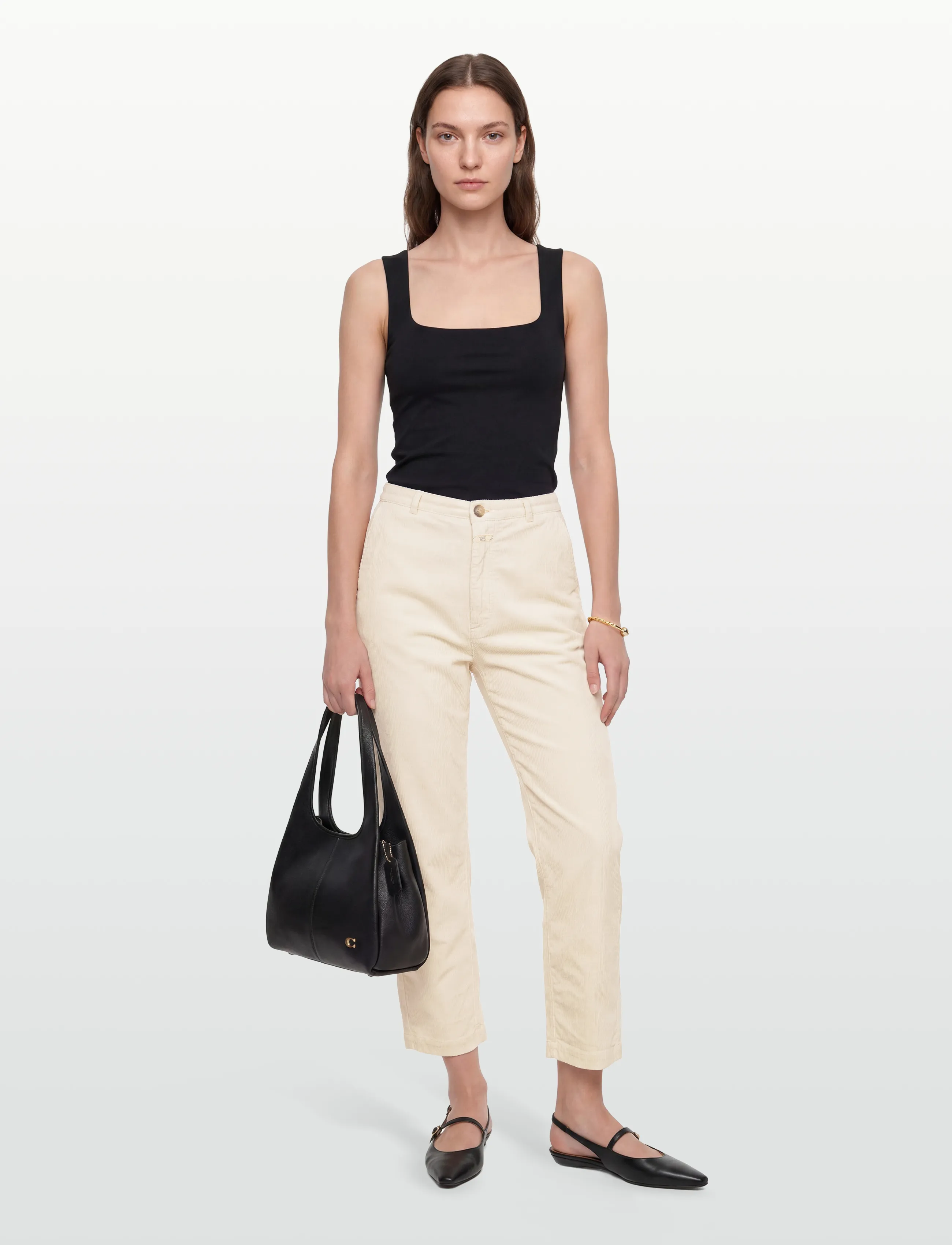 Closed MAWBRAY PANTS NUDE - Tøj - NUDE / cream