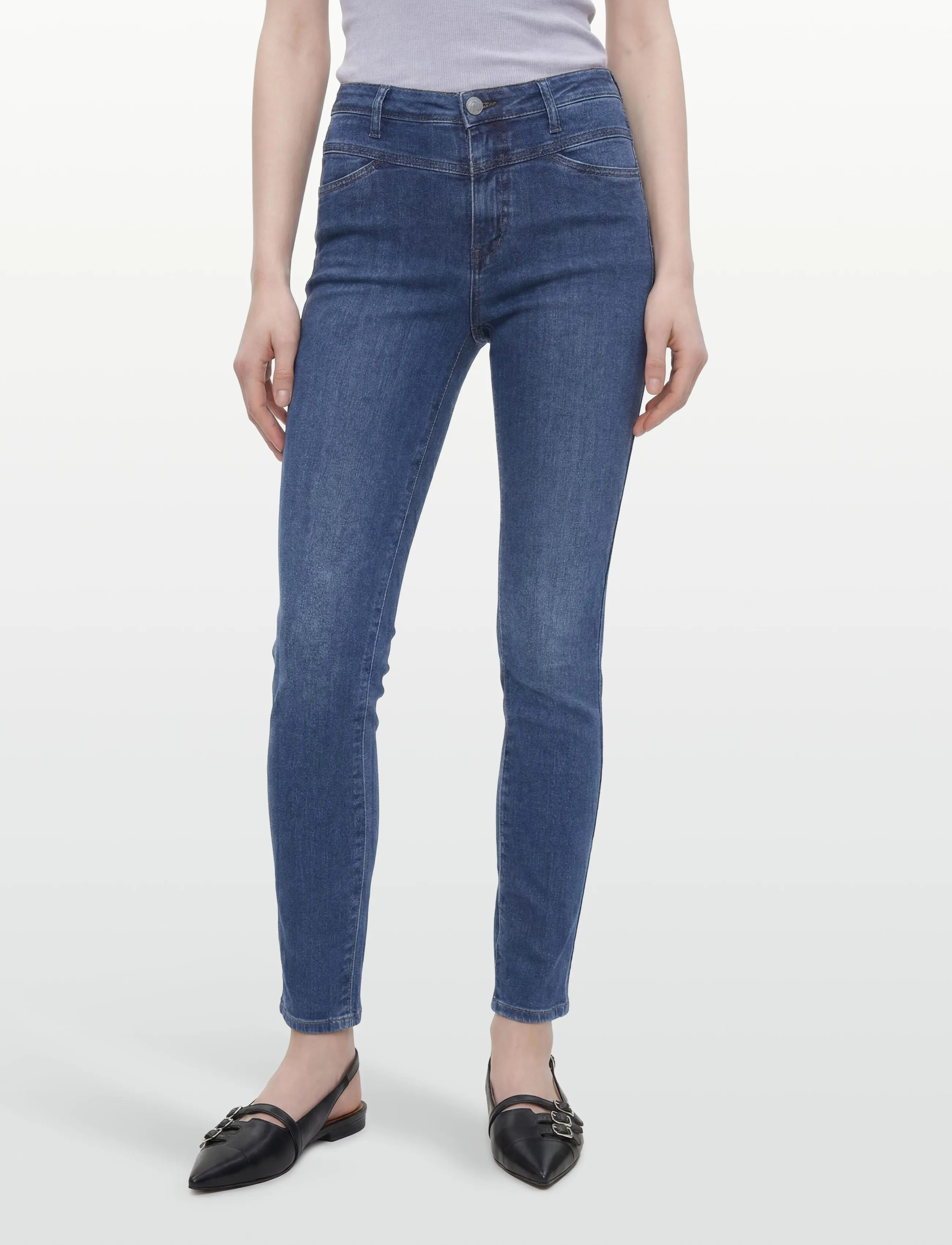 Closed Skinny Pusher Long Jeans Dark dam – bild 2