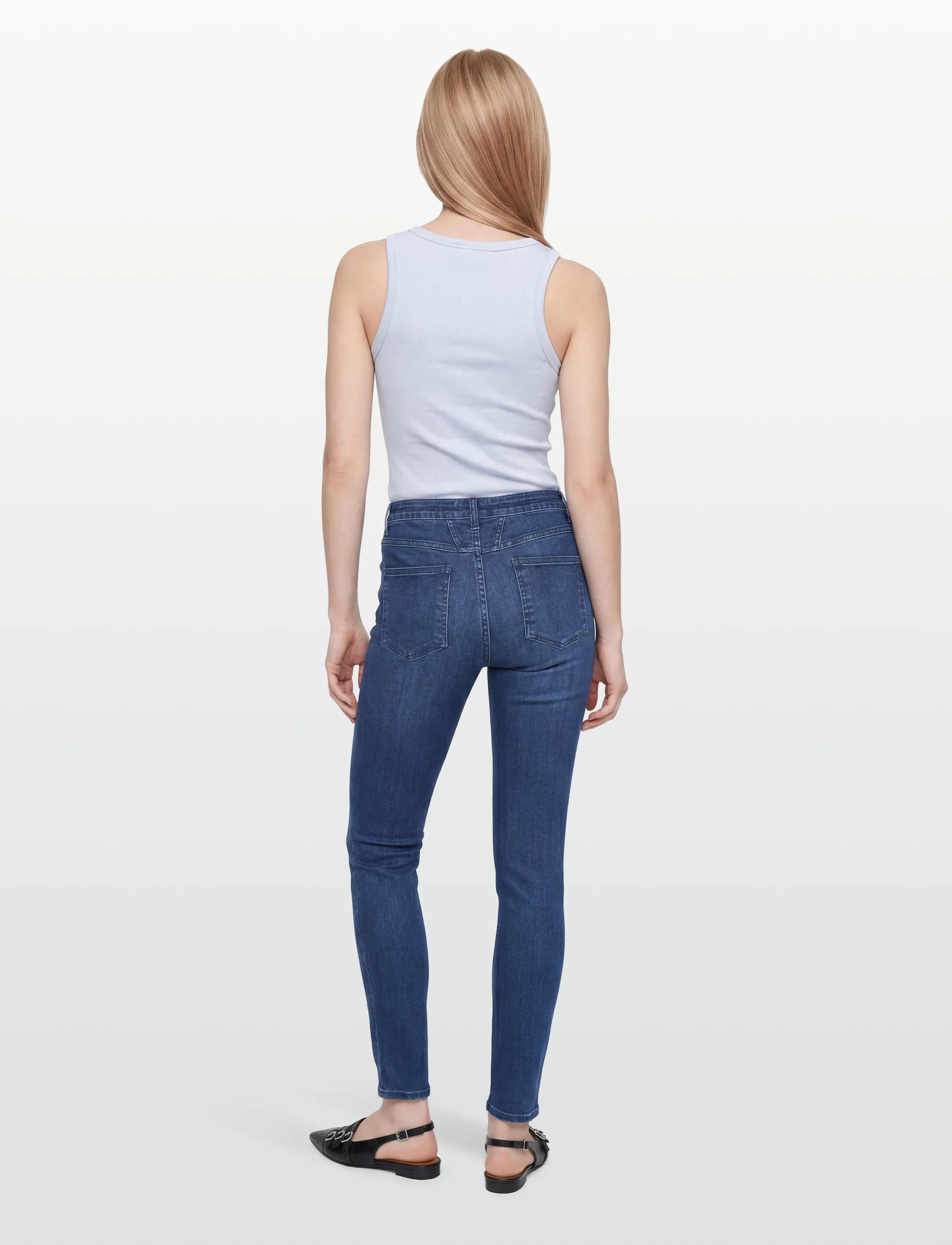 Closed - SKINNY PUSHER LONG JEANS DARK BLUE - slim jeans - dark blue - 4