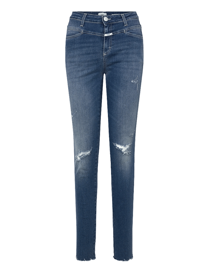 Closed - SKINNY PUSHER LONG JEANS MID BLUE - slim jeans - mid blue - 0