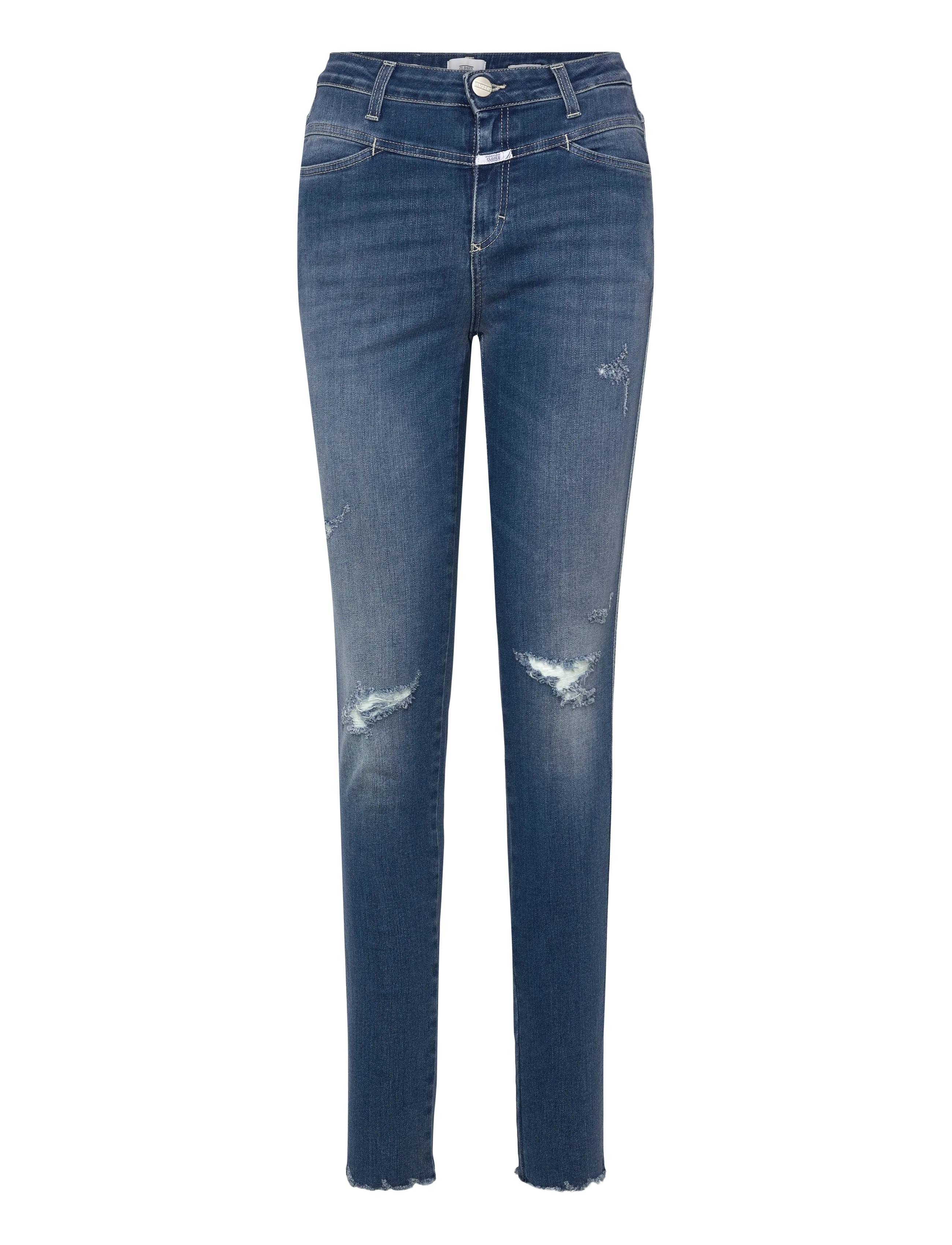 Closed SKINNY PUSHER LONG JEANS MID BLUE - Slim jeans - MID BLUE / blue