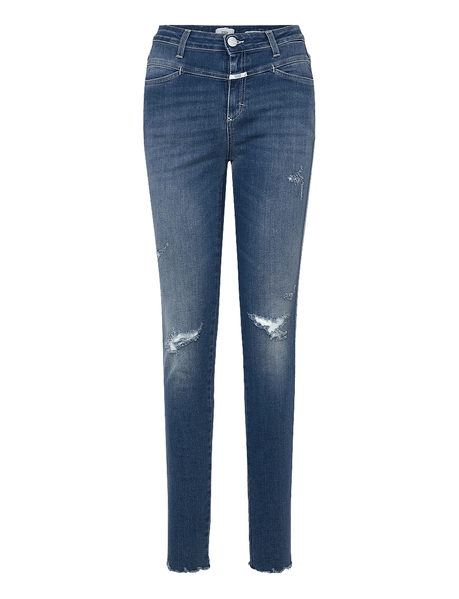 Closed - SKINNY PUSHER LONG JEANS MID BLUE - slim jeans - mid blue - 1