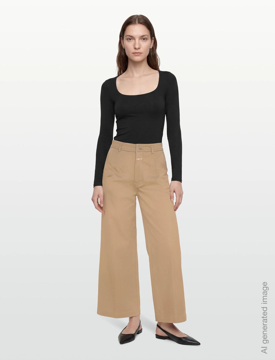 Closed - LEIRA PANTS BURLYWOOD - culottes - burlywood - 0