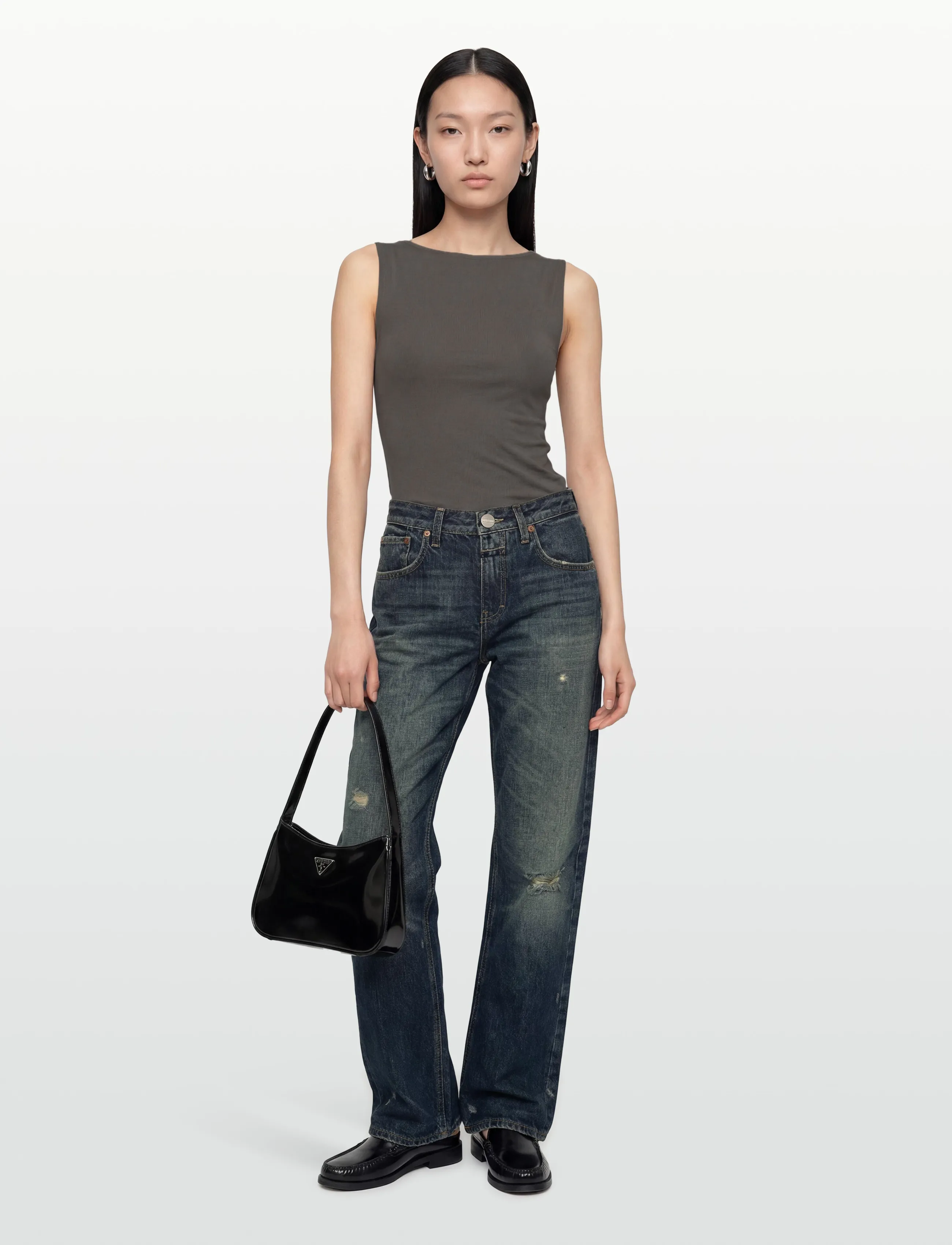 Closed CLOSED WOMEN BRISTON JEANS DARK BLUE - Sport test Lino - DARK BLUE / blue