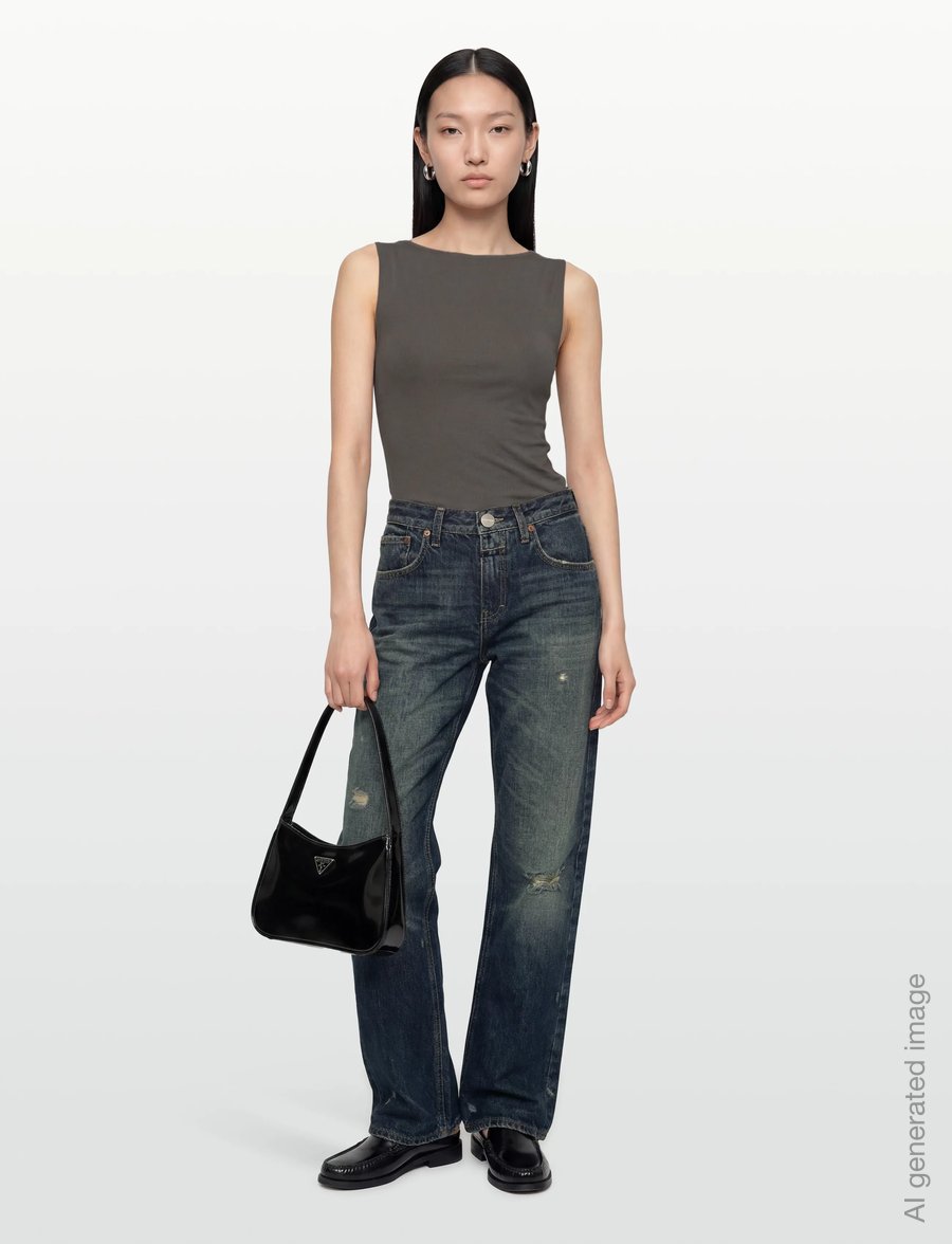 Closed - CLOSED WOMEN BRISTON JEANS DARK BLUE - straight jeans - dark blue - 0