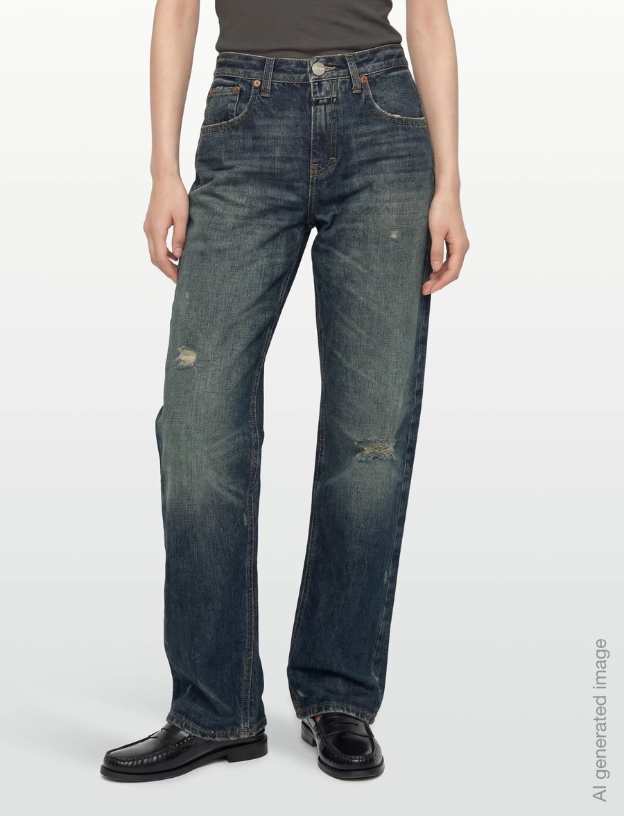 Closed - CLOSED WOMEN BRISTON JEANS DARK BLUE - straight jeans - dark blue - 3
