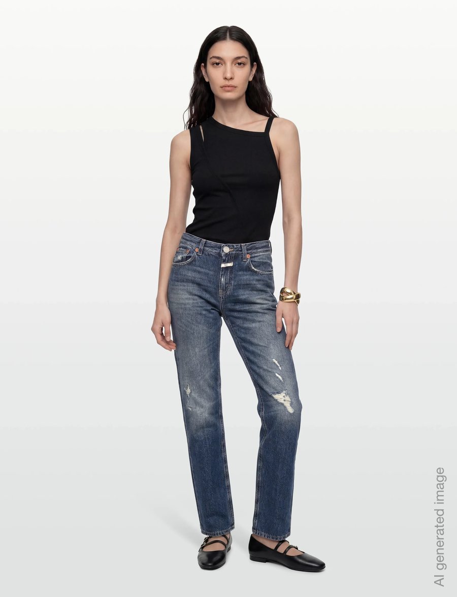 Closed - BRISTON JEANS DARK BLUE - mom jeans - dark blue - 0