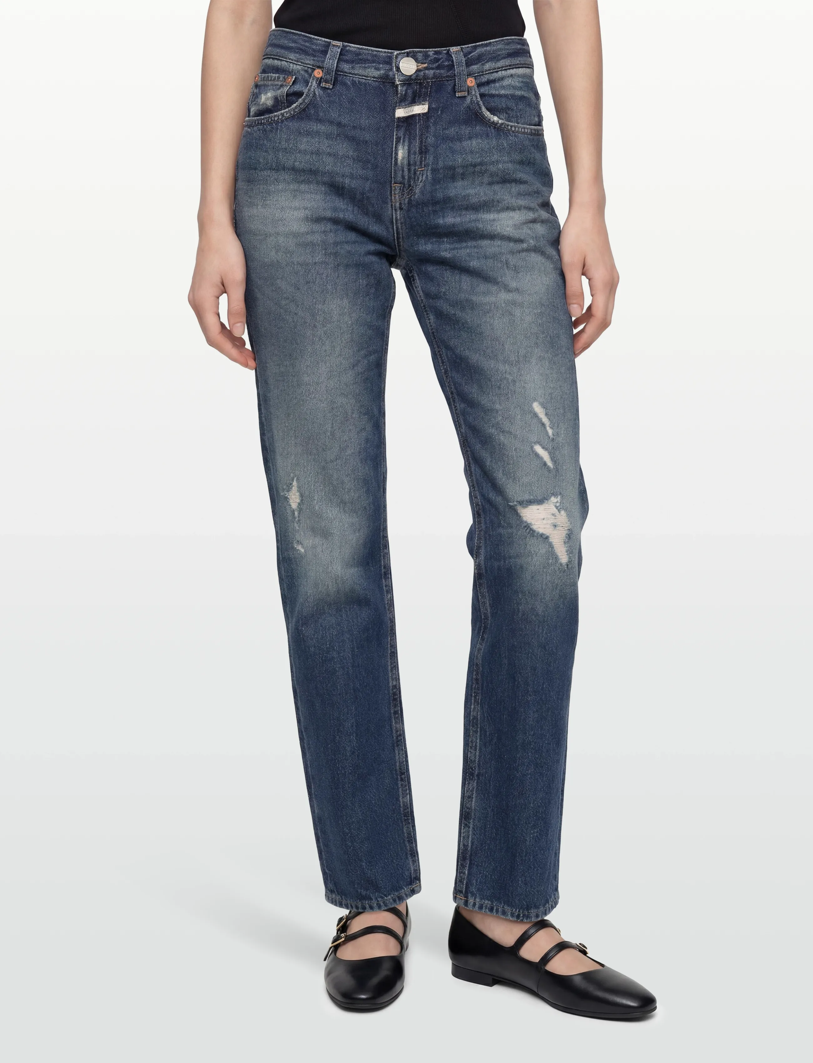 Closed - BRISTON JEANS DARK BLUE - mom jeans - dark blue - 3