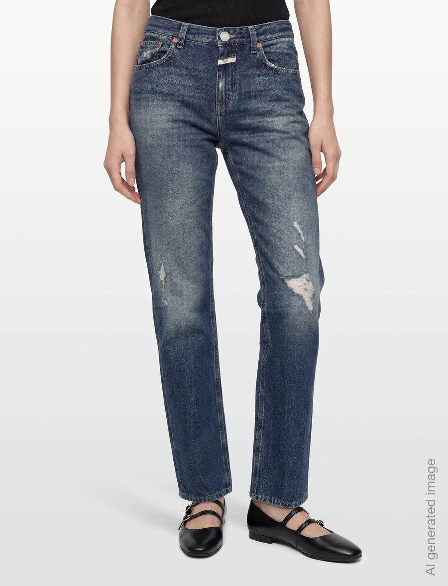 Closed - BRISTON JEANS DARK BLUE - mom jeans - dark blue - 3