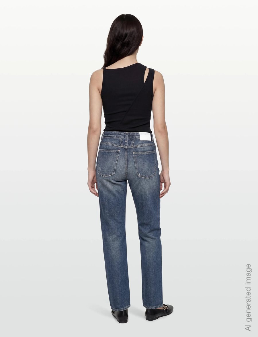 Closed - BRISTON JEANS DARK BLUE - mom jeans - dark blue - 4