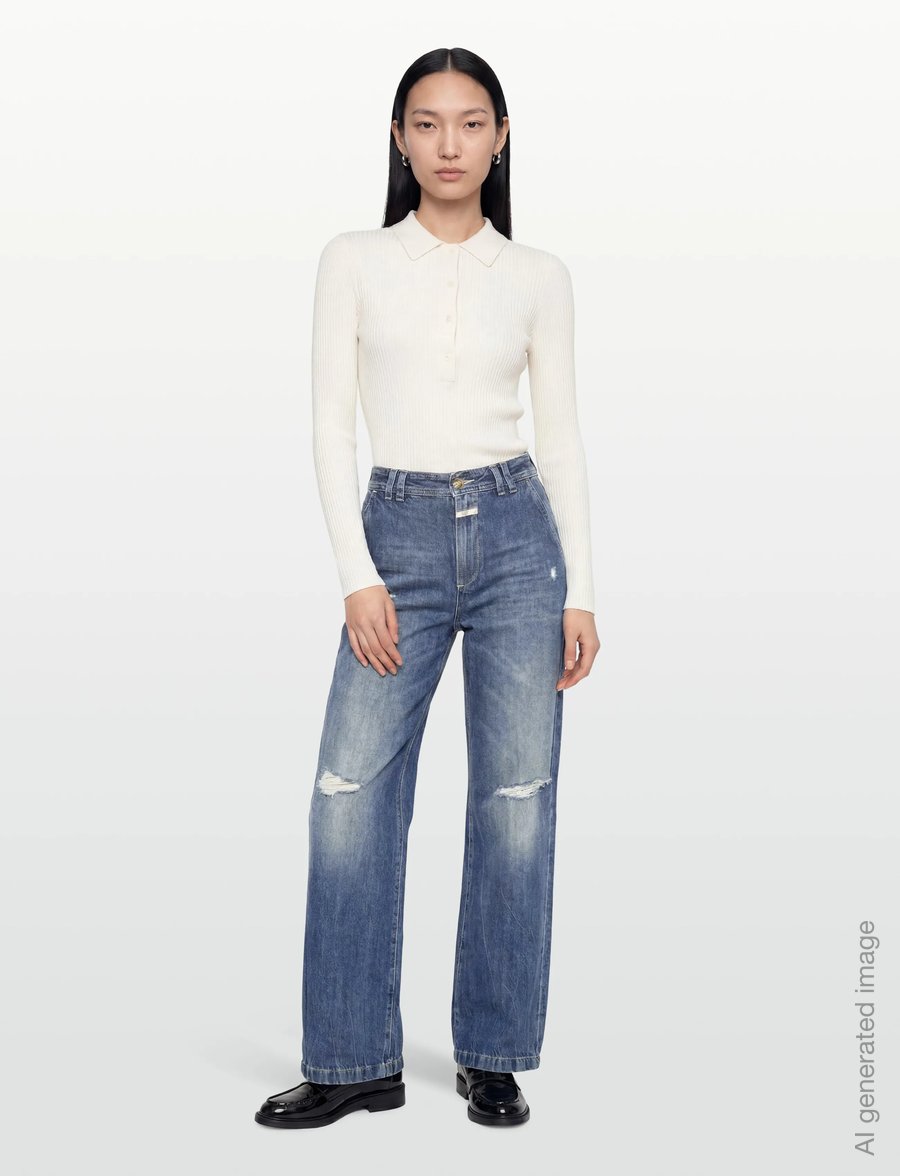 Closed - STYLE NAME BRADEN JEANS MID BLUE - wide leg jeans - mid blue - 0