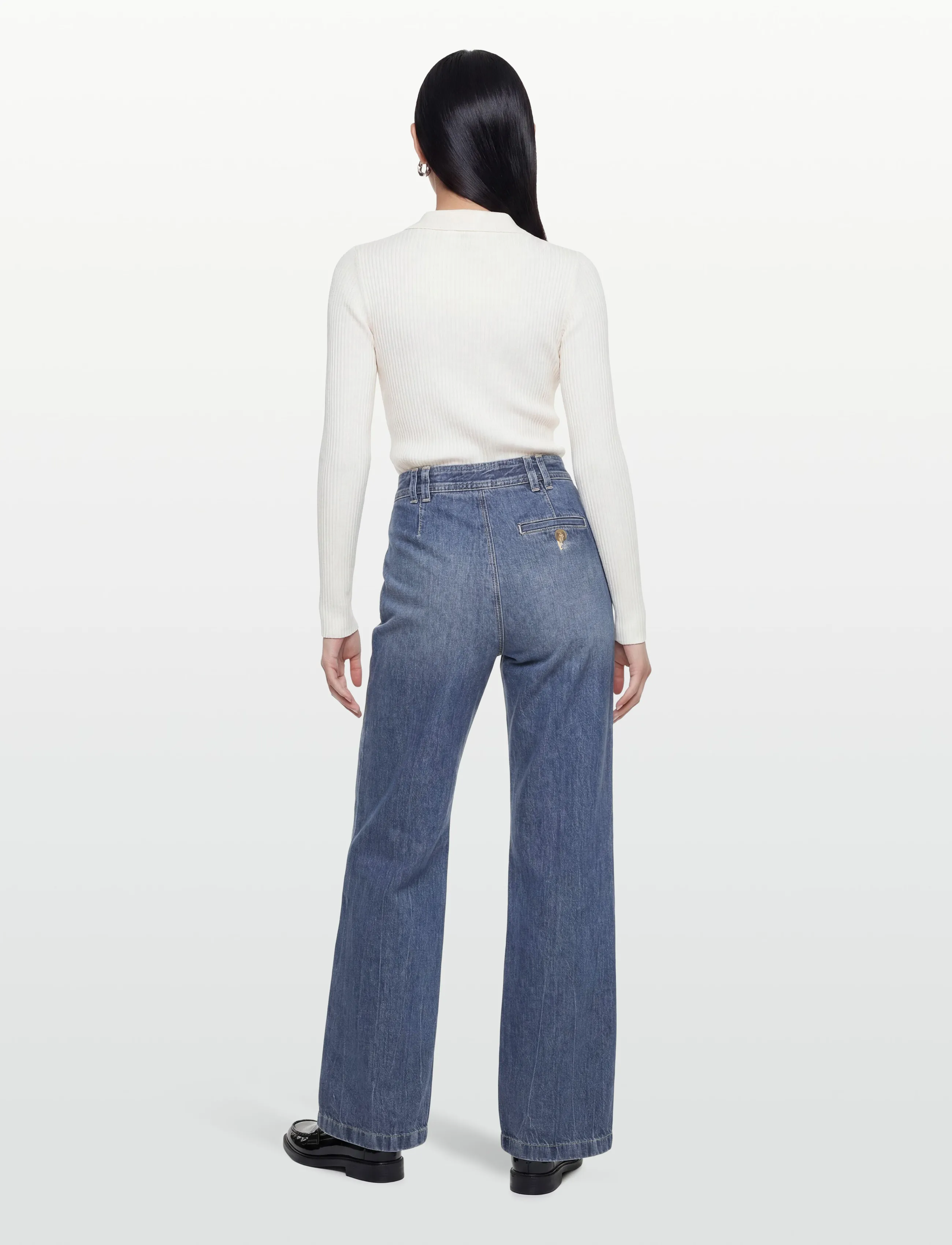 Closed - STYLE NAME BRADEN JEANS MID BLUE - hosen mit weitem bein - mid blue - 4