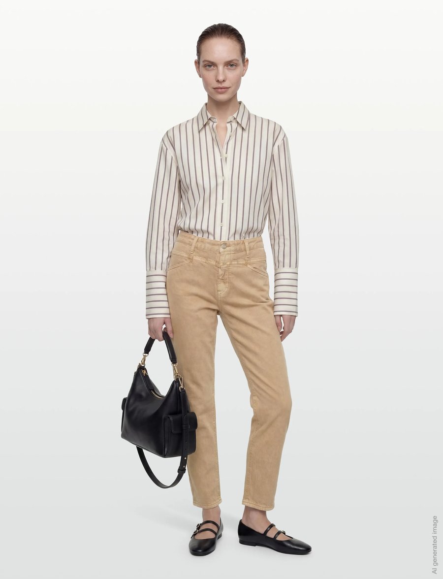Closed - X-LENT JEANS TAN - mom jeans - tan - 0