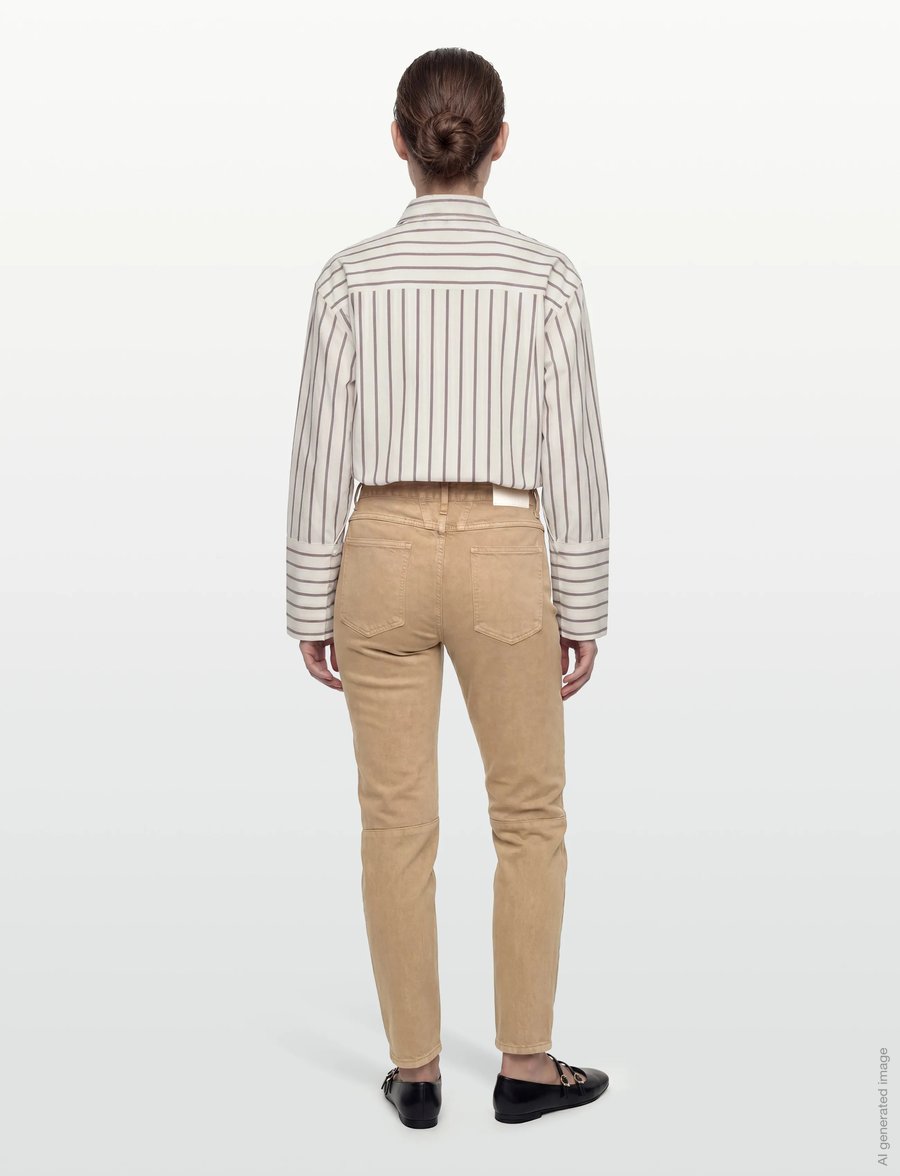 Closed - X-LENT JEANS TAN - mom jeans - tan - 4