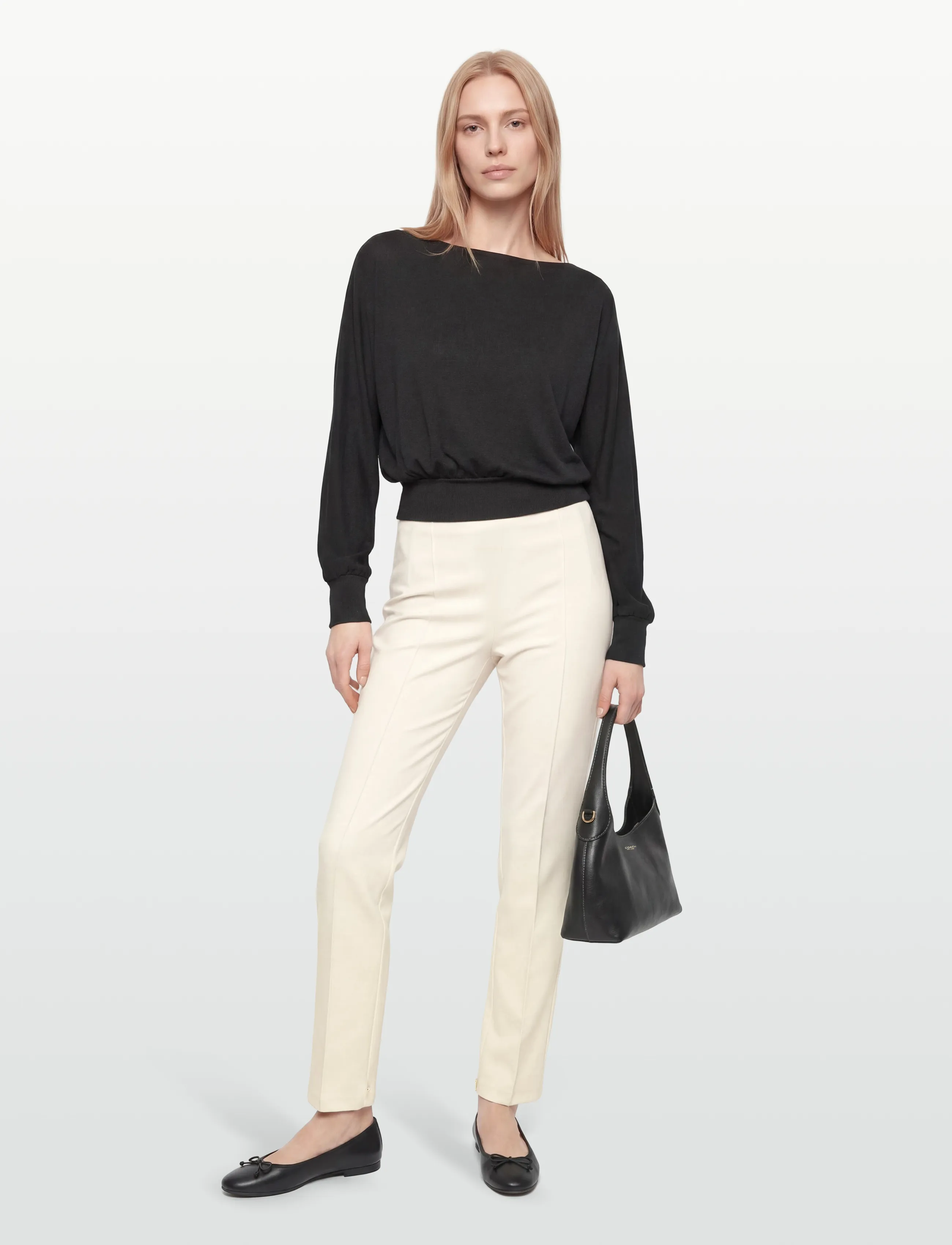 Closed CLOSED WOMEN KYLA PANTS VANILLA SHERBET - Pantalons slim fit - VANILLA SHERBET / cream