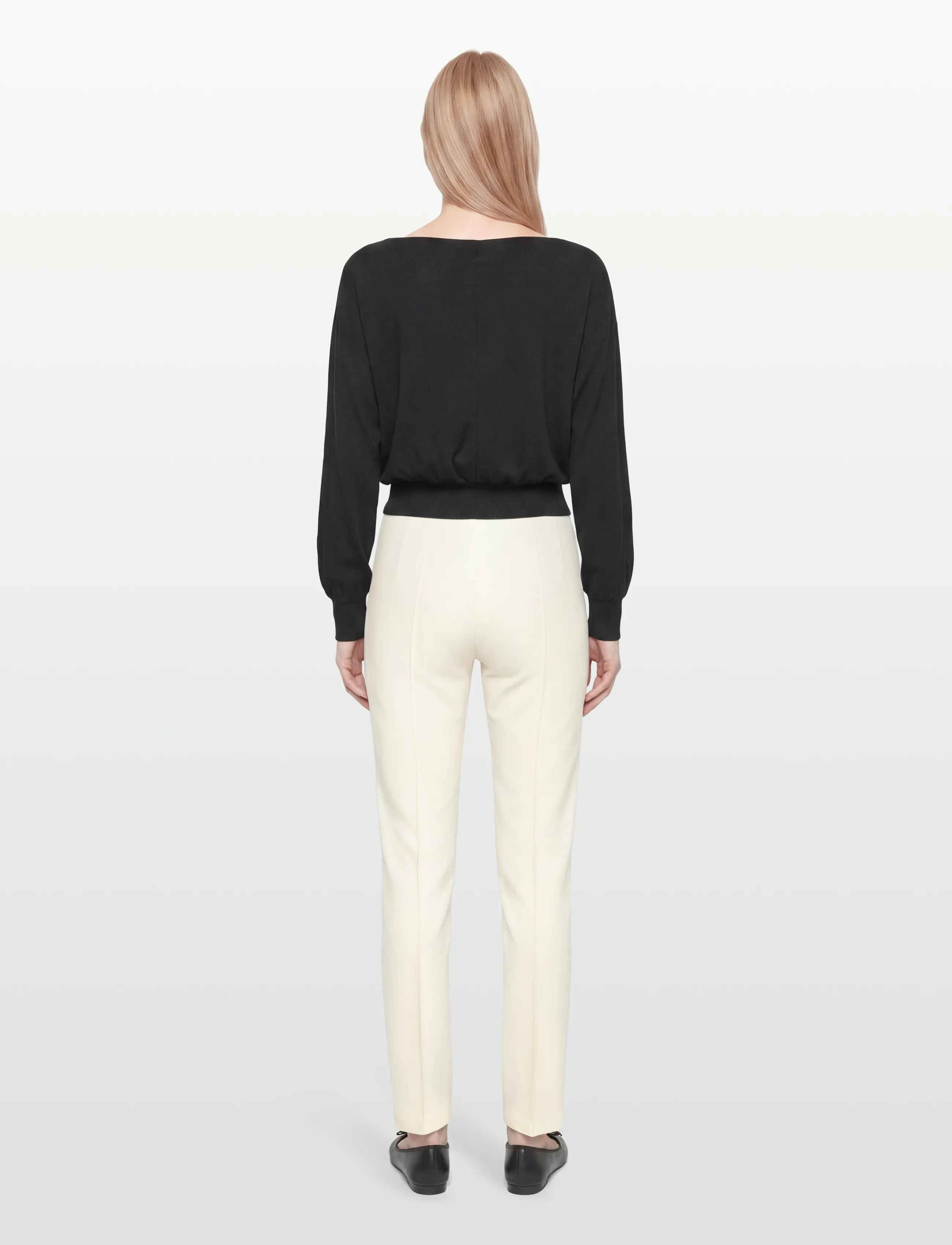 Closed - CLOSED WOMEN KYLA PANTS VANILLA SHERBET - slim fit spodnie - vanilla sherbet - 4
