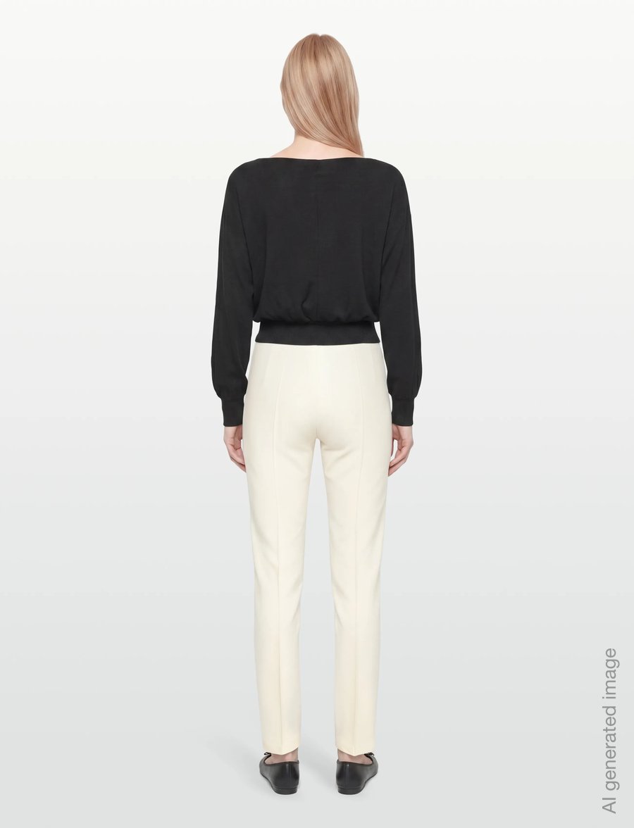 Closed - CLOSED WOMEN KYLA PANTS VANILLA SHERBET - kitsad püksid - vanilla sherbet - 4