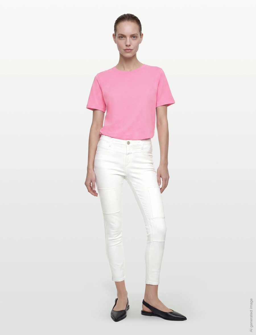 Closed - SKINNY PUSHER JEANS WHITE - skinny jeans - white - 0