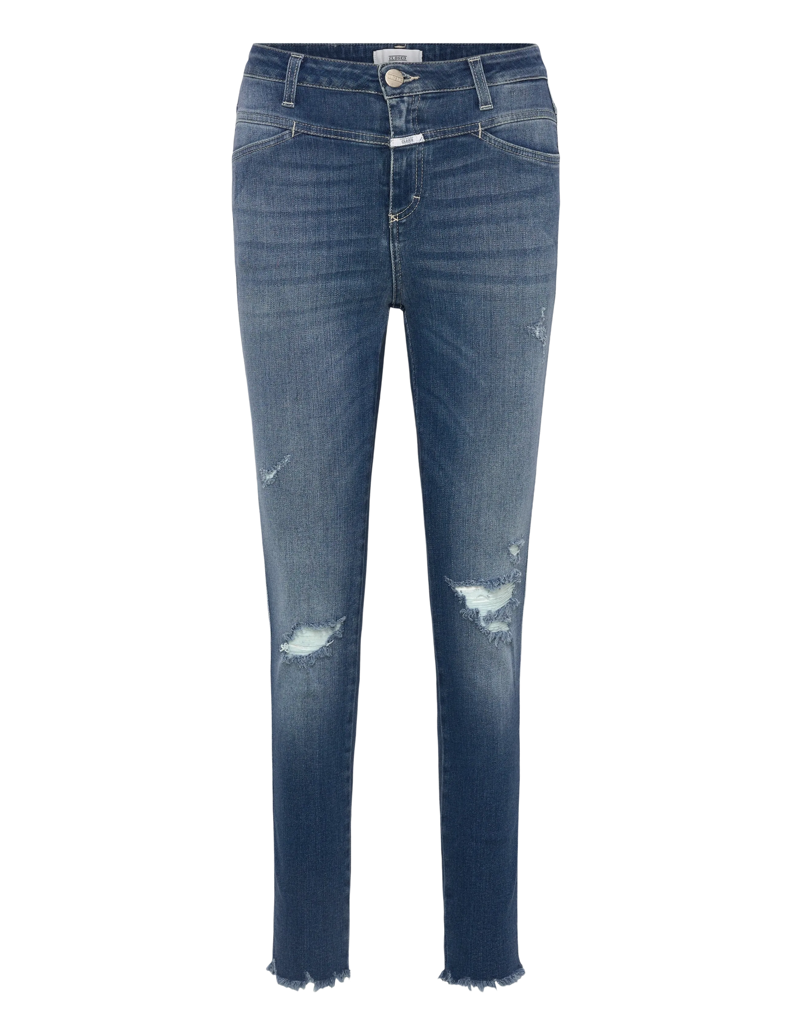 Closed CLOSED WOMEN SKINNY PUSHER JEANS MID BLUE - Jeansmode - MID BLUE / blue