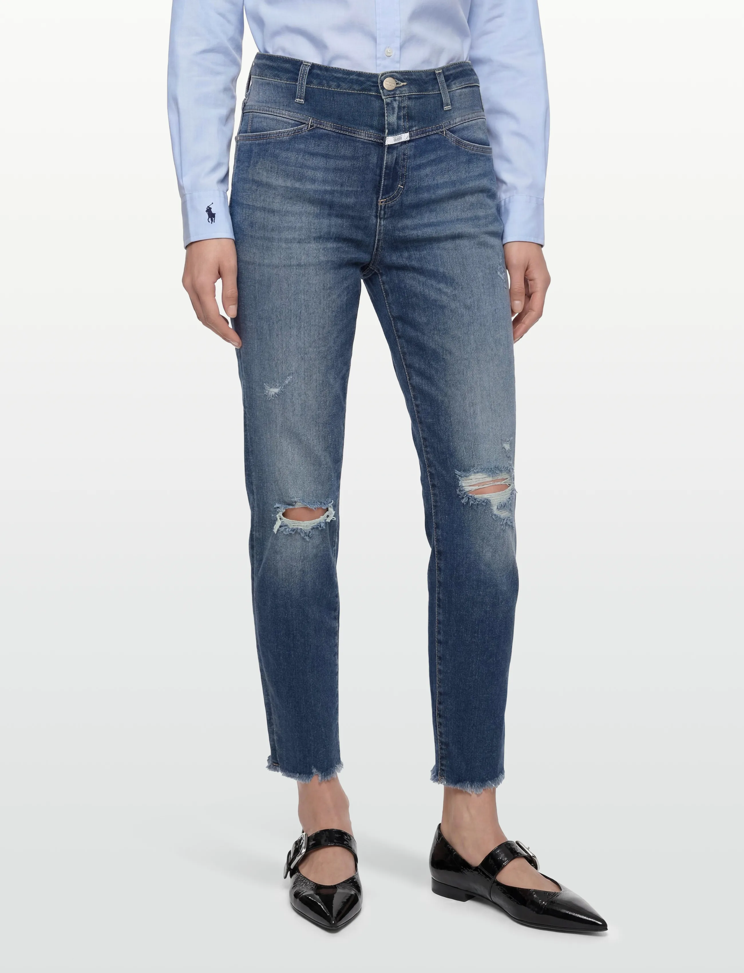 Closed - SKINNY PUSHER JEANS MID BLUE - slim jeans - mid blue - 3