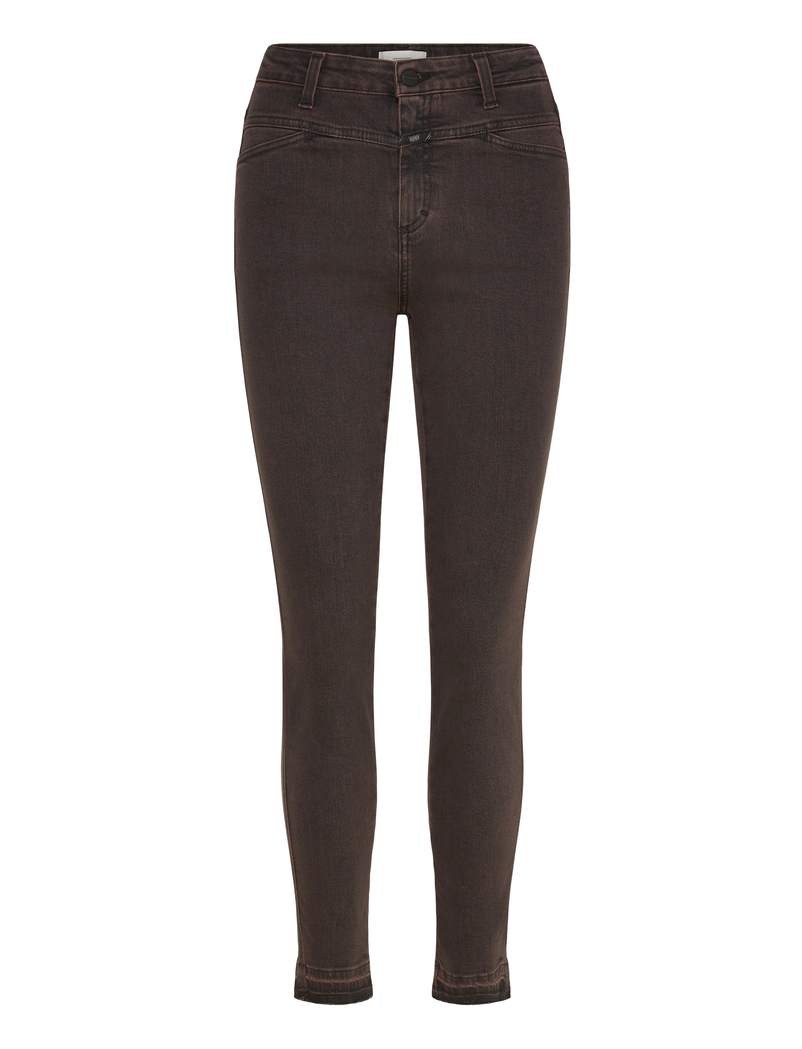 CLOSED Closed Damen Skinny Pusher Jeans Burgundy Braun - 25 - Damen