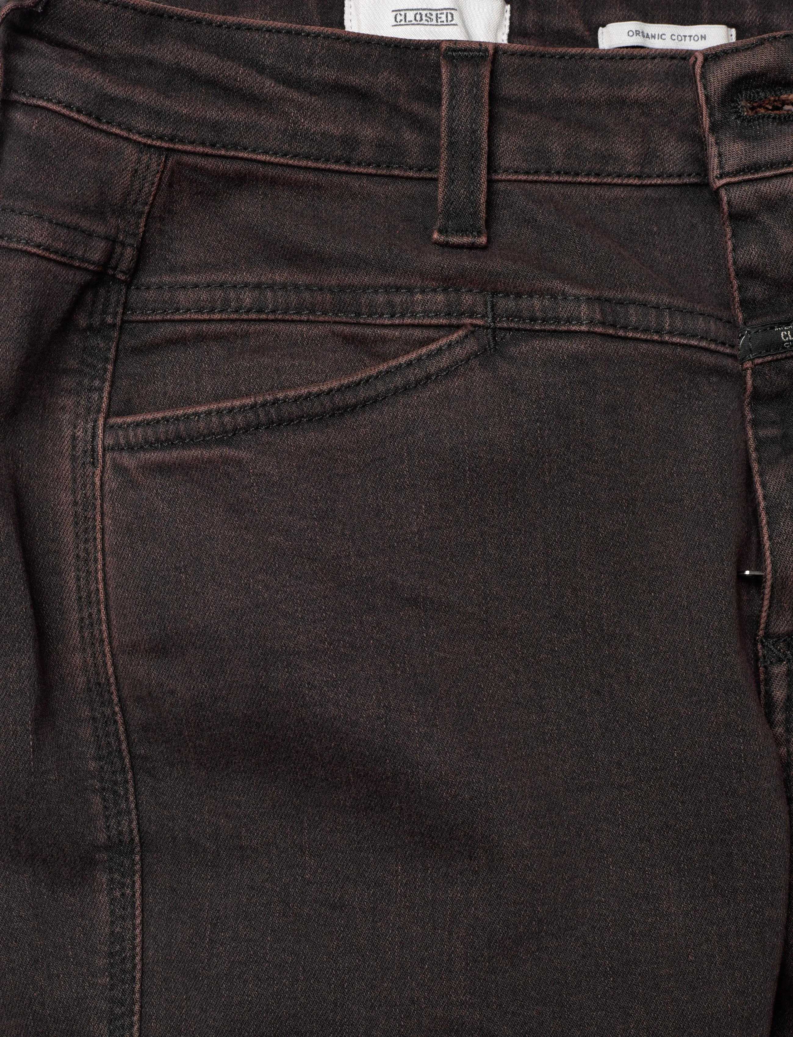 Closed - CLOSED WOMEN SKINNY PUSHER JEANS BURGUNDY - jeans skinny - burgundy - 5