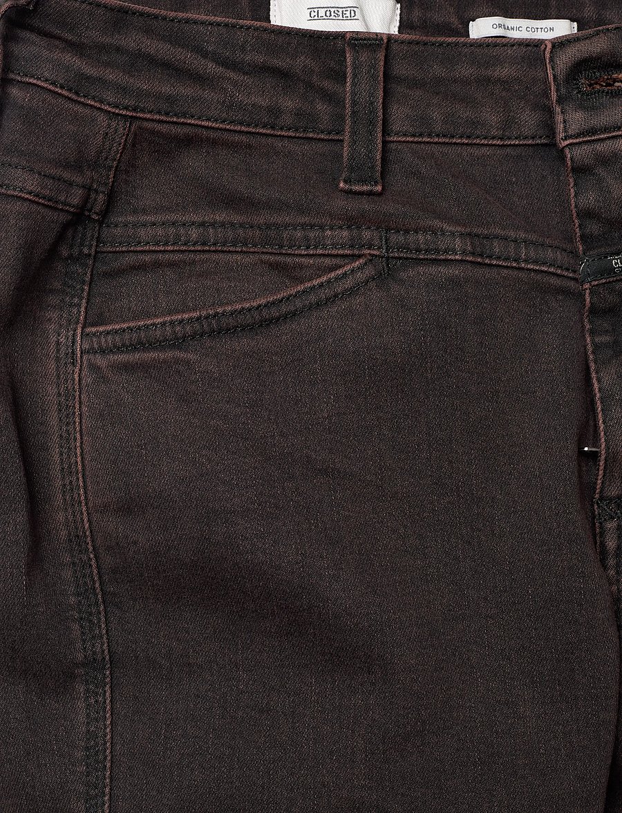 Closed - CLOSED WOMEN SKINNY PUSHER JEANS BURGUNDY - jeans skinny - burgundy - 5