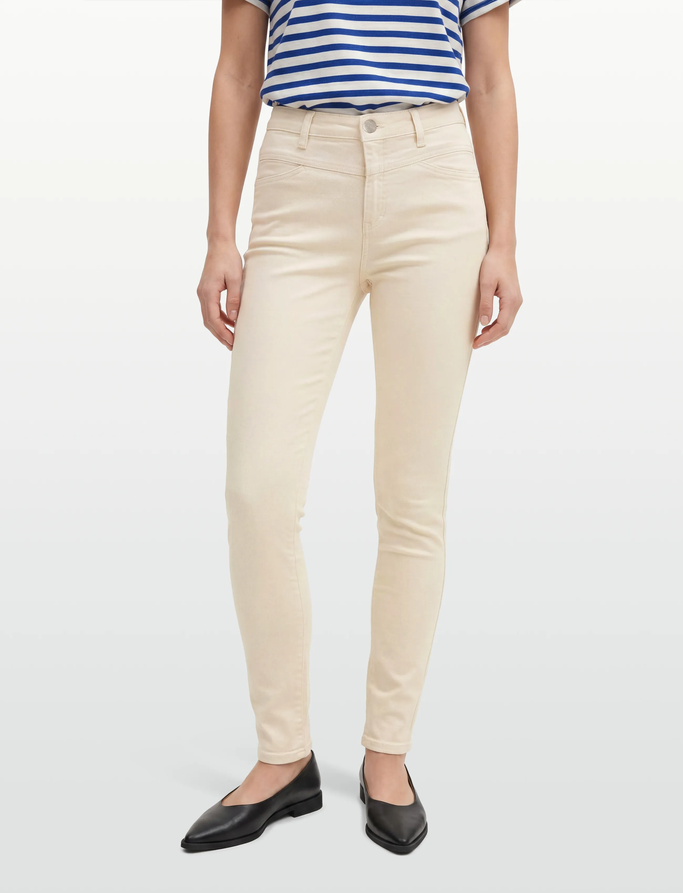 Closed - SKINNY PUSHER JEANS CREME - tapered jeans - creme - 3
