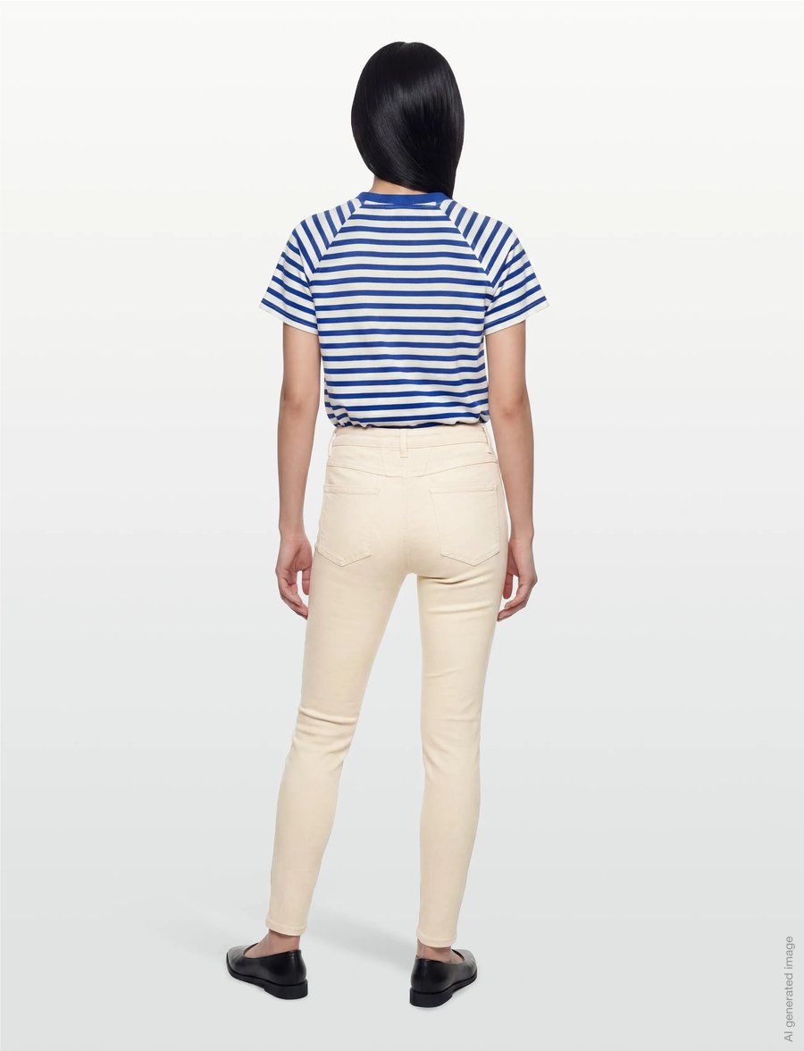 Closed - SKINNY PUSHER JEANS CREME - tapered jeans - creme - 4