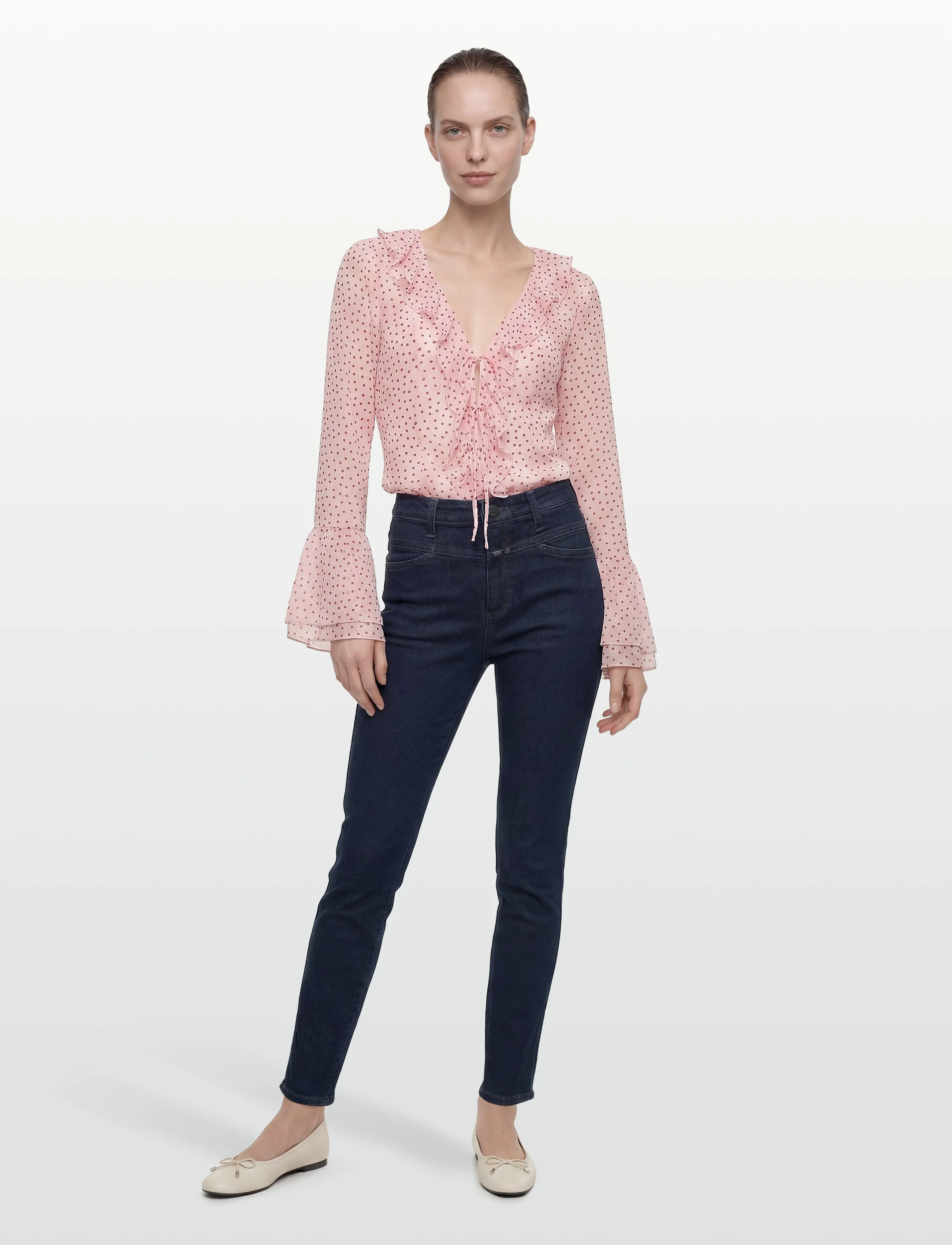 Closed Women Skinny Pusher Jeans Dark Blue, Højtaljede Skinny Jeans, Navy, Str: 23