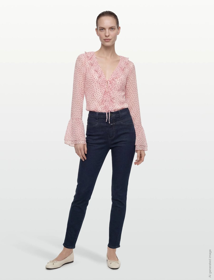 Closed - WOMEN SKINNY PUSHER JEANS DARK BLUE - kitsad teksad - dark blue - 0