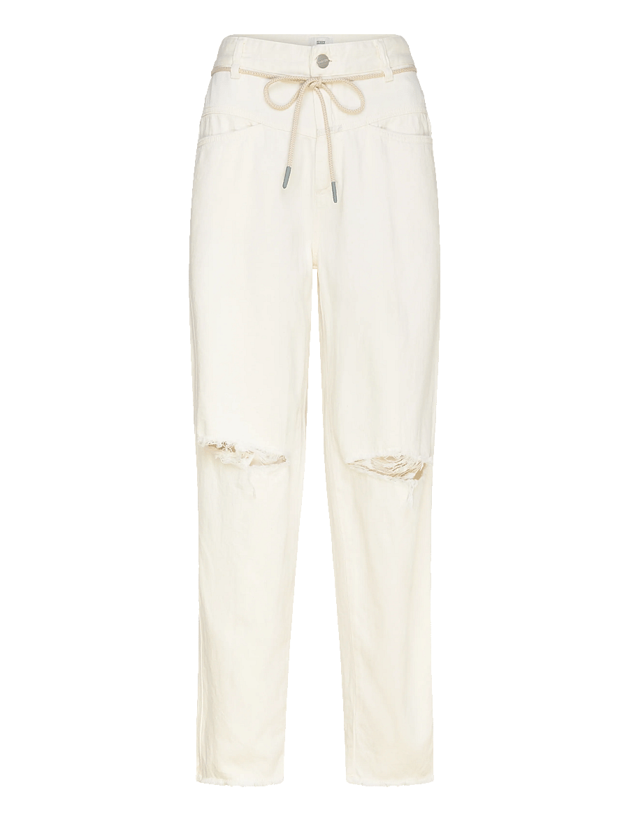 Closed - ANNI JEANS CREME - mom jeans - creme - 1