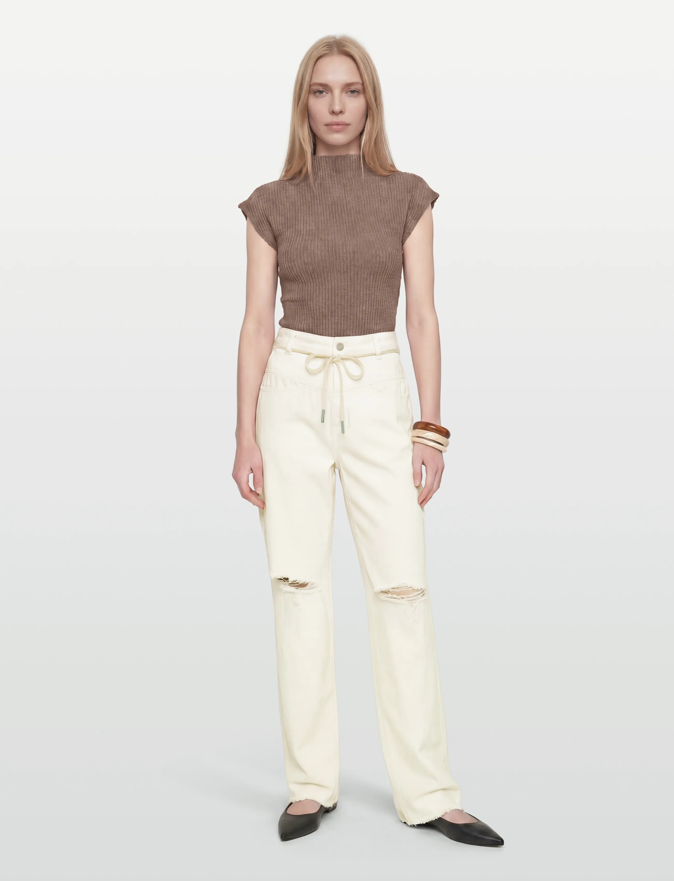 Closed Anni Jeans Creme, 24, Cream, Jeans > Mor-Jeans, Dame