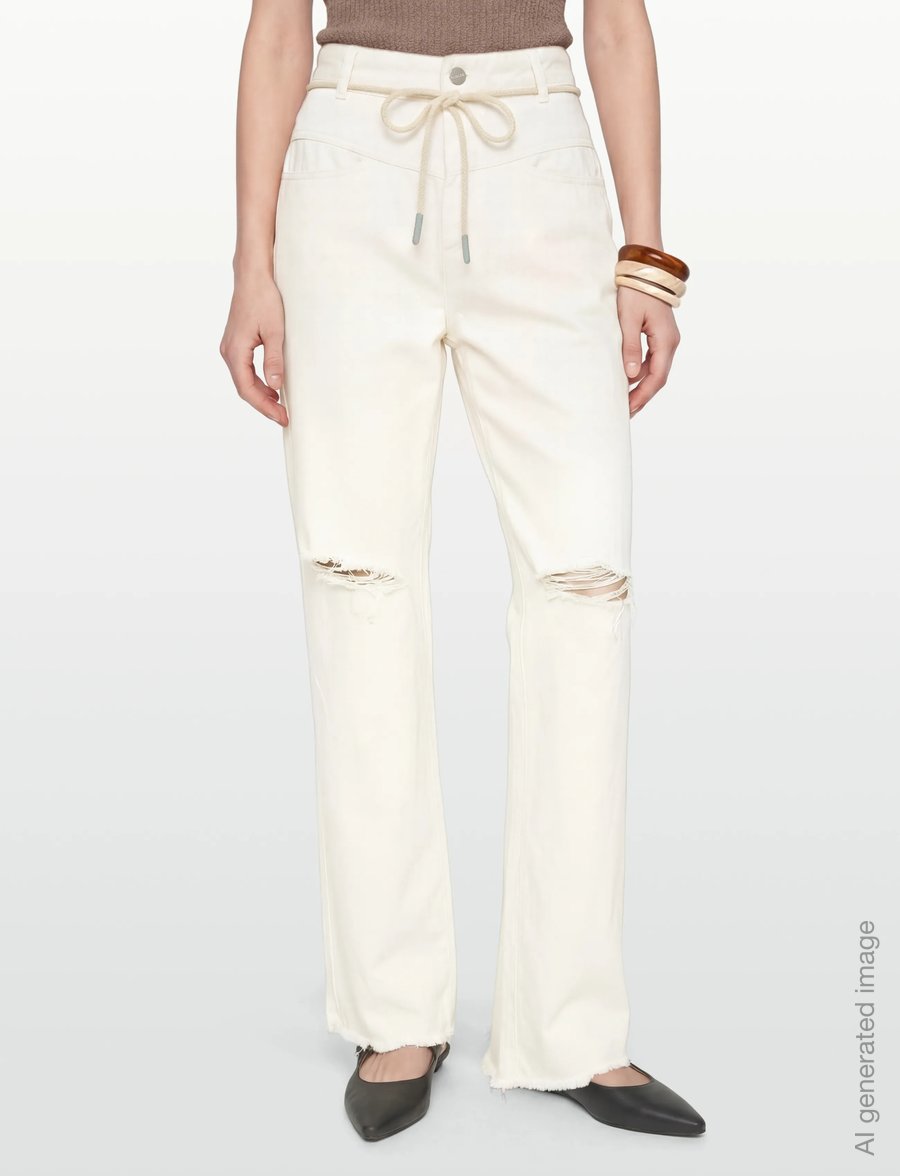 Closed - ANNI JEANS CREME - mom jeans - creme - 3