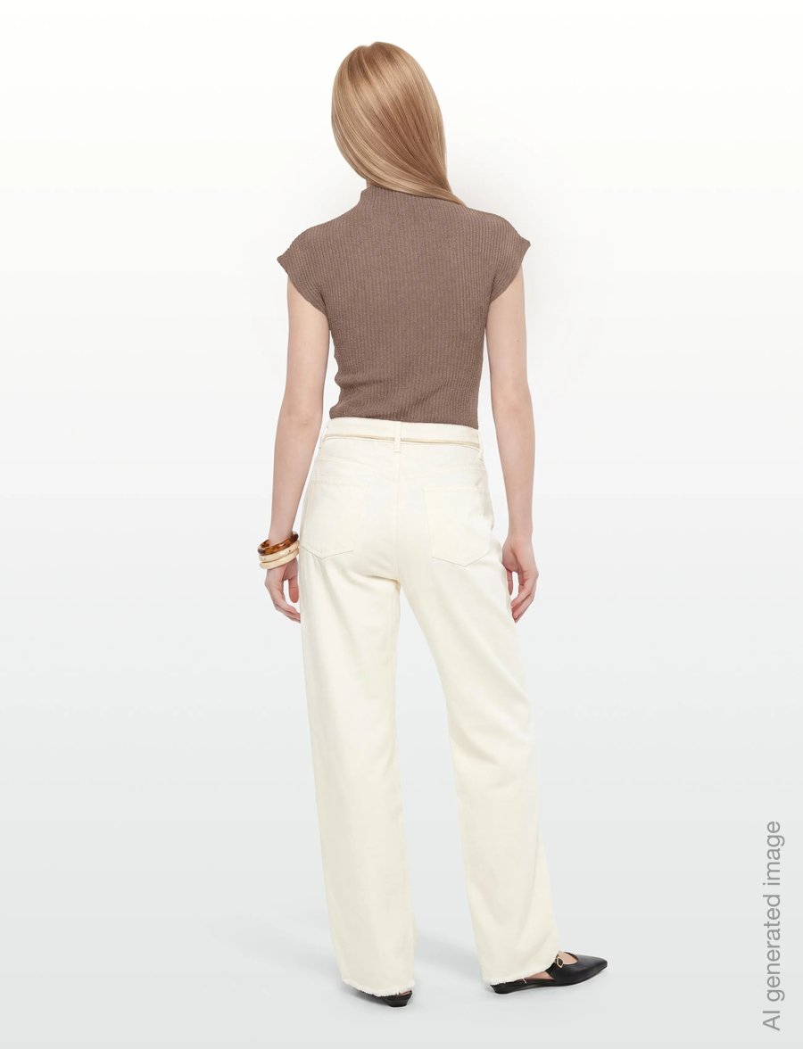 Closed - ANNI JEANS CREME - mom jeans - creme - 4
