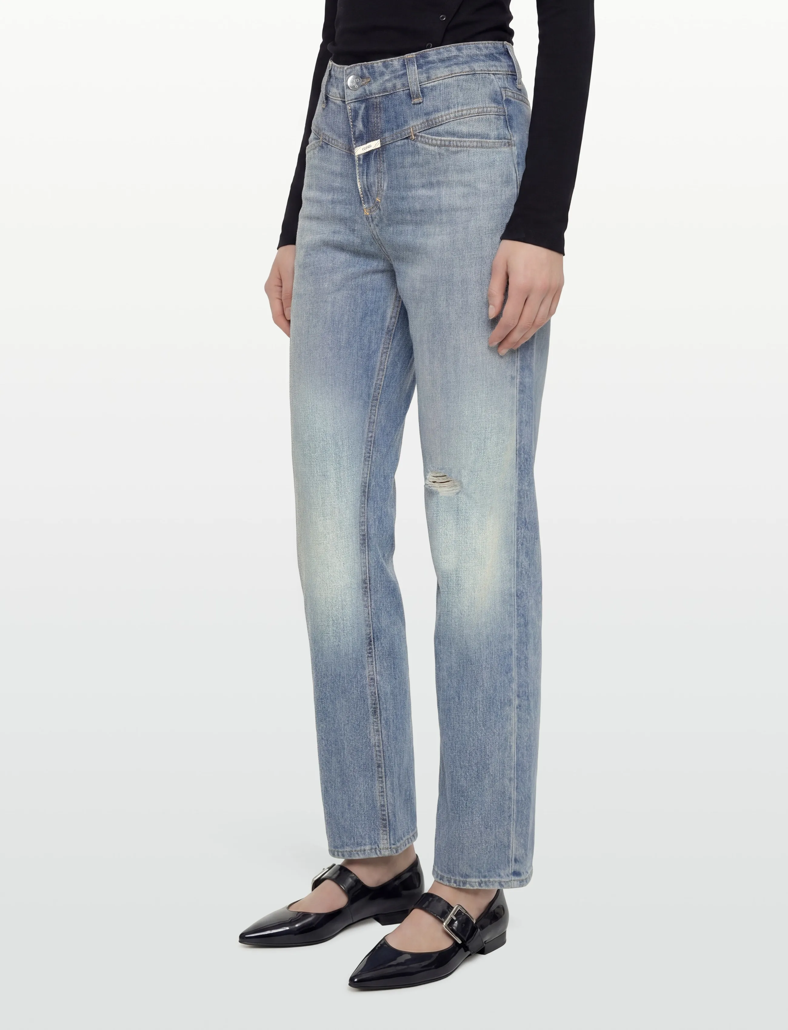 Closed - STYLE NAME STRAIGHT-X JEANS MID BLUE - bootcut jeans - mid blue - 3