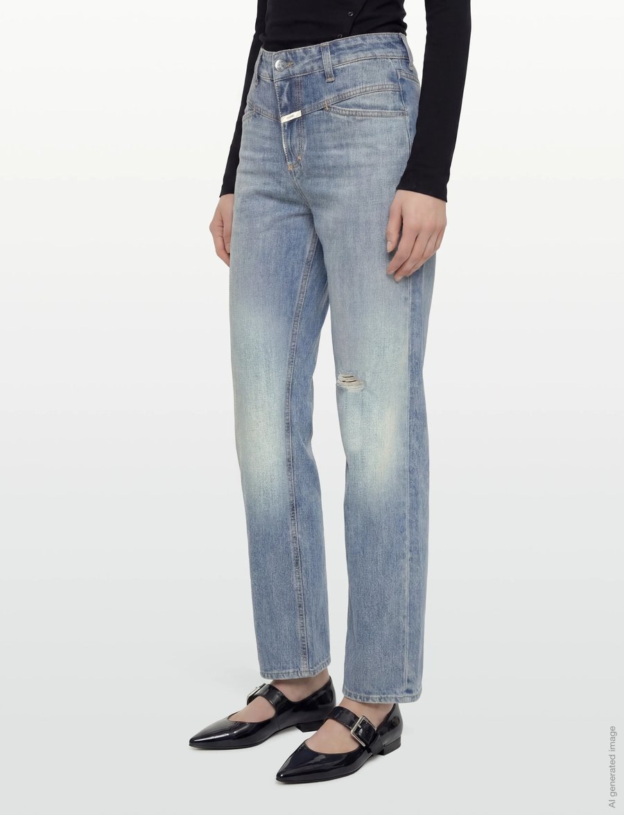 Closed - STYLE NAME STRAIGHT-X JEANS MID BLUE - bootcut jeans - mid blue - 3